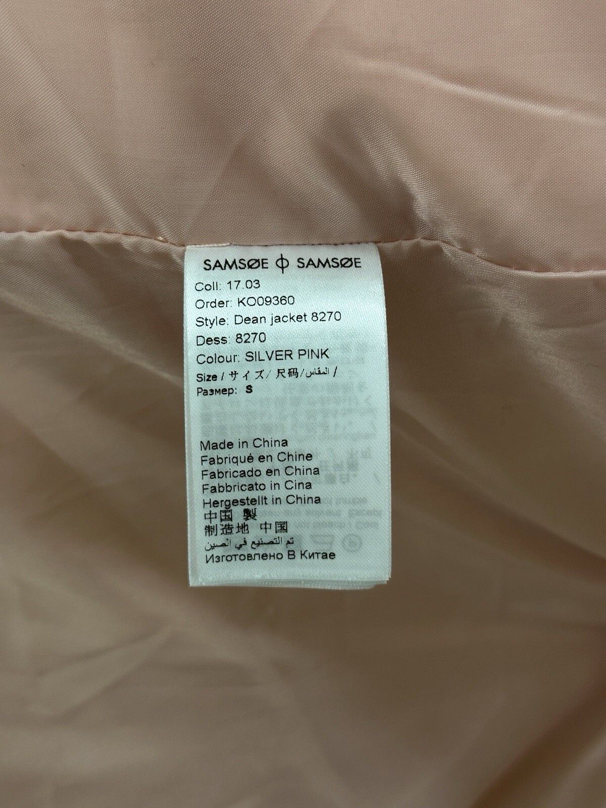 Samsoe Samsoe DDP Samsoe Samsoe Womens Puffer Dean Jacket Pink Size S / US 4 / IT 40 - 14 Thumbnail