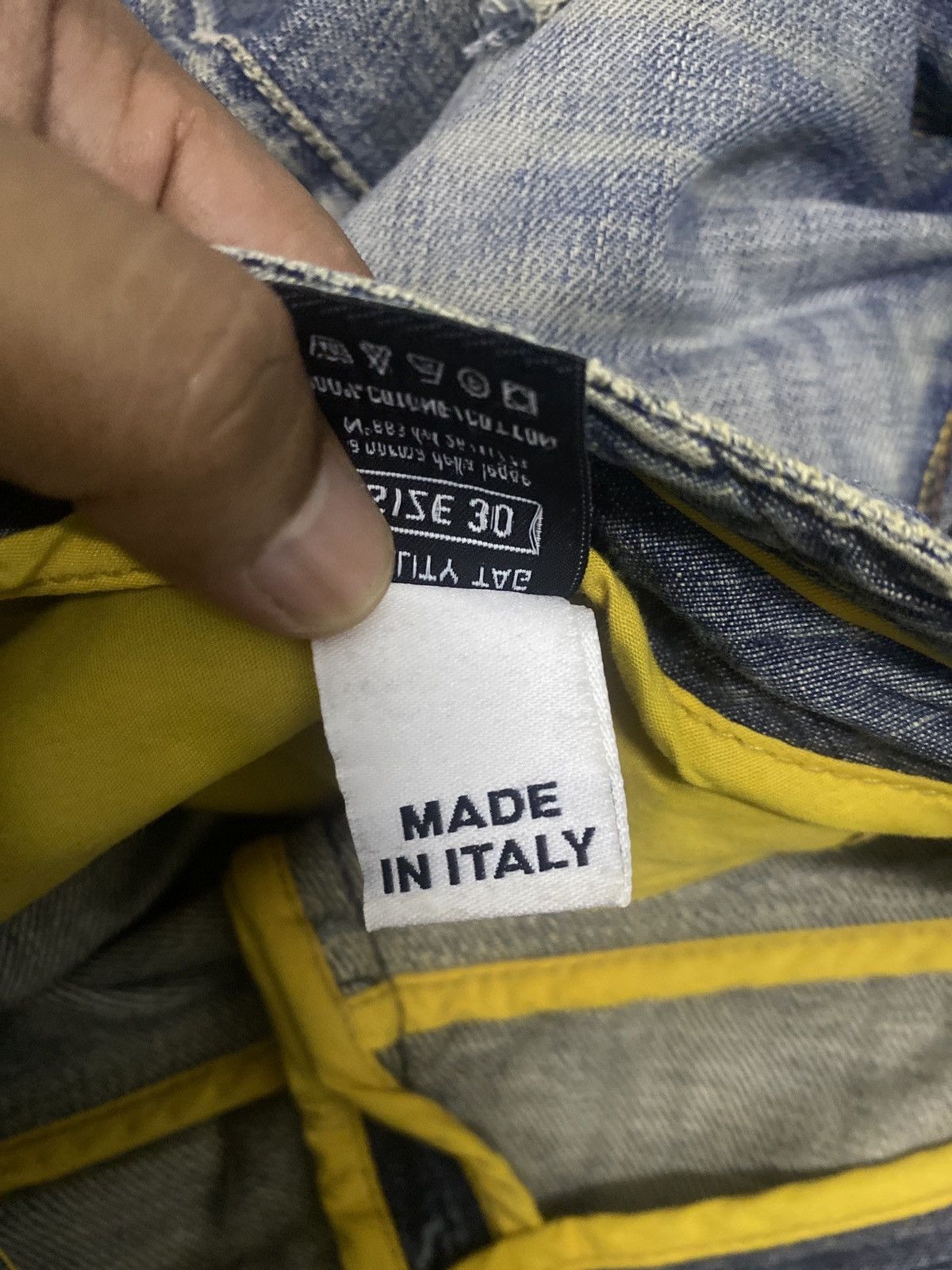 Label Under Construction ITALY BRAND 0/ZERO CONSTRUCTION DISTRESS CASUAL STYLE Size US 30 / EU 46 - 5 Thumbnail