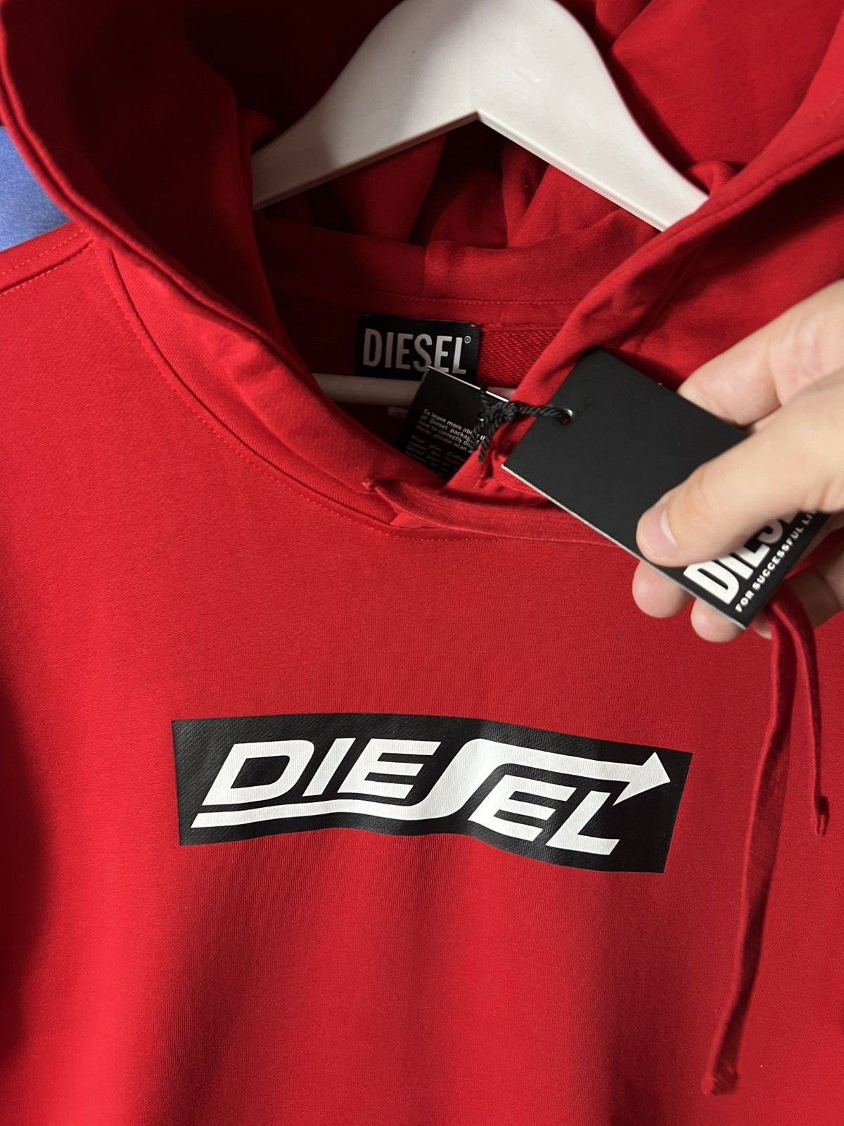 Diesel 🔥 NWT Diesel “For Successful Living” Red Logo Hoodie XXL Size US XXL / EU 58 / 5 - 7 Thumbnail