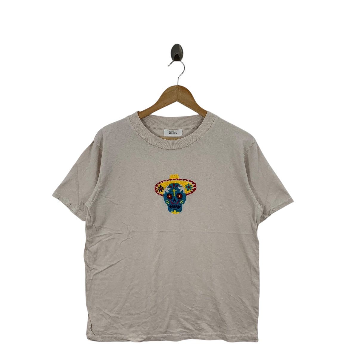 Other KAKELA x TRANQUIL Skull Bones Embroidered Tee Shirt Top Size M / US 6-8 / IT 42-44 - 4 Thumbnail