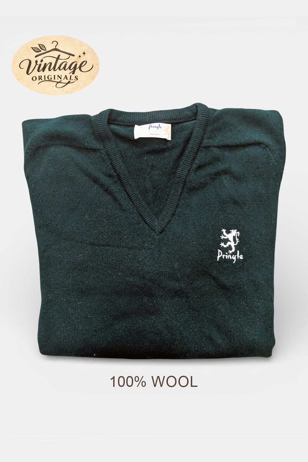 Pringle Of Scotland Pringle of Scotland Wool Sweater – Vintage, Size M Size M / US 6-8 / IT 42-44 - 1 Thumbnail
