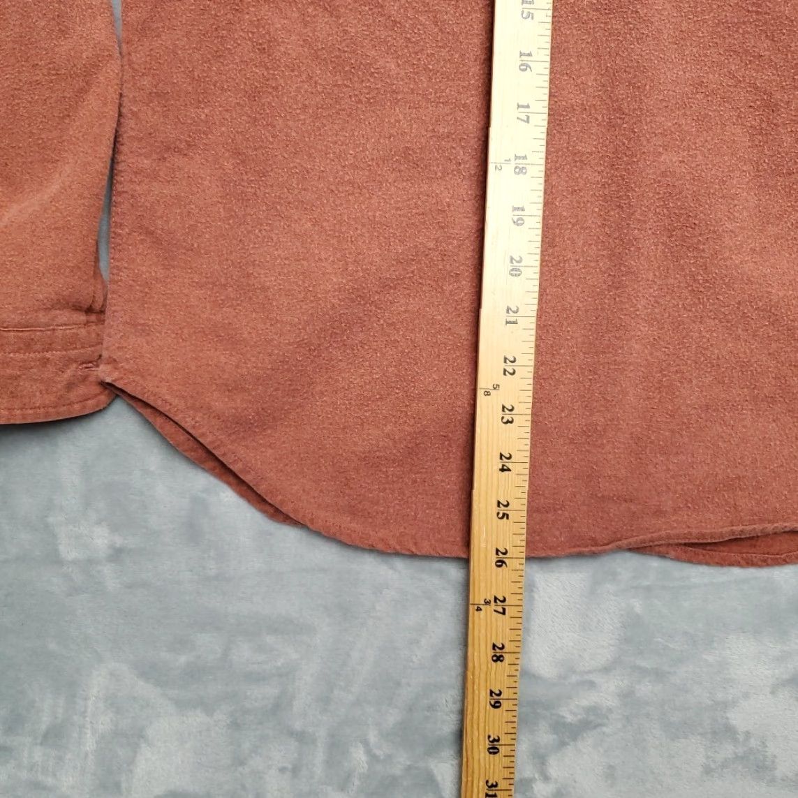 Vintage VTG Woolrich Shirt Women L Red Chamois Flannel Outdoor Retro Classic Made in USA Shirt L Red 90s Mens Size L / US 10 / IT 46 - 6 Thumbnail