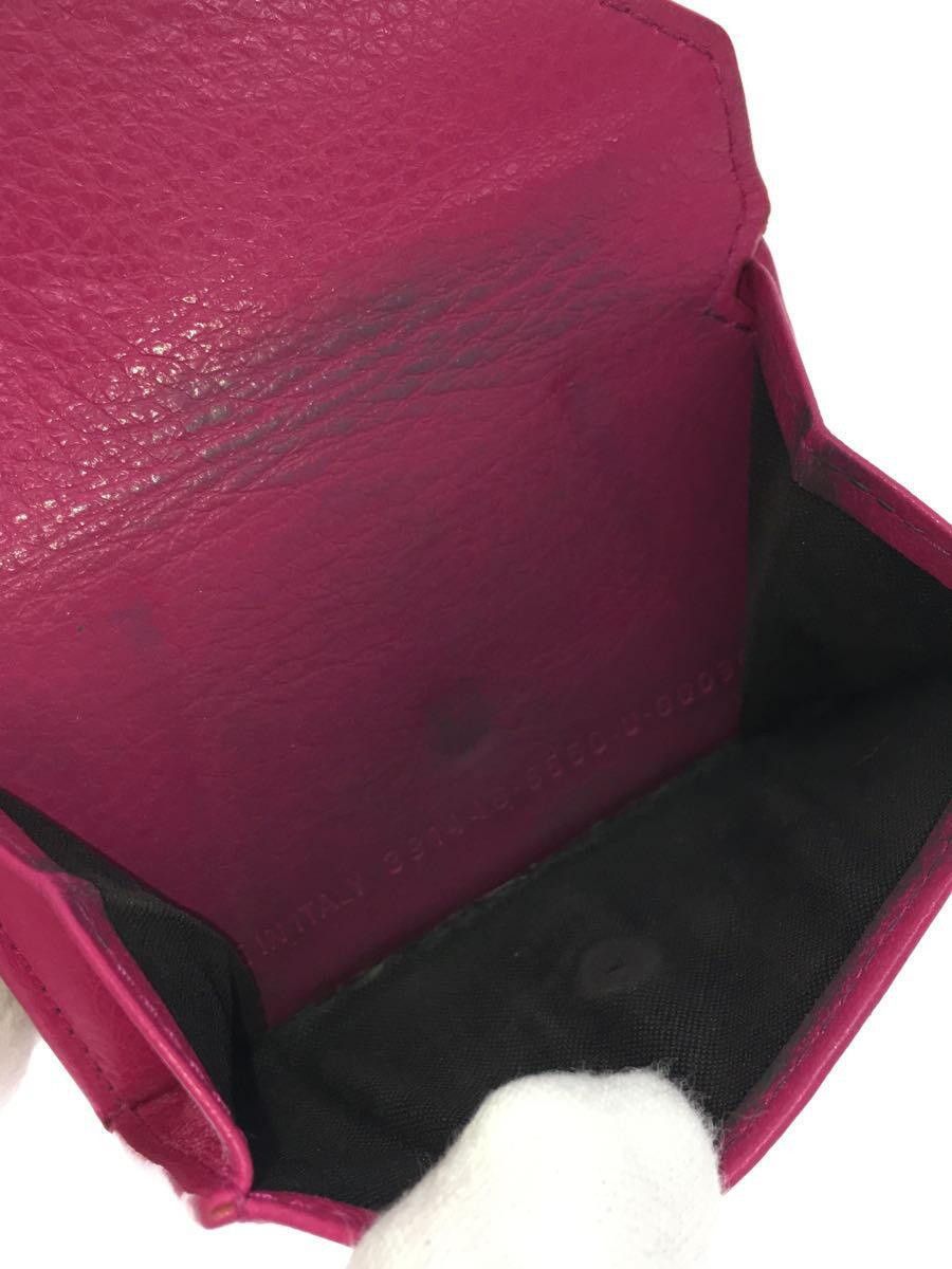 Balenciaga Balenciaga Leather Tri-Fold Wallet Pink Size ONE SIZE - 5 Thumbnail