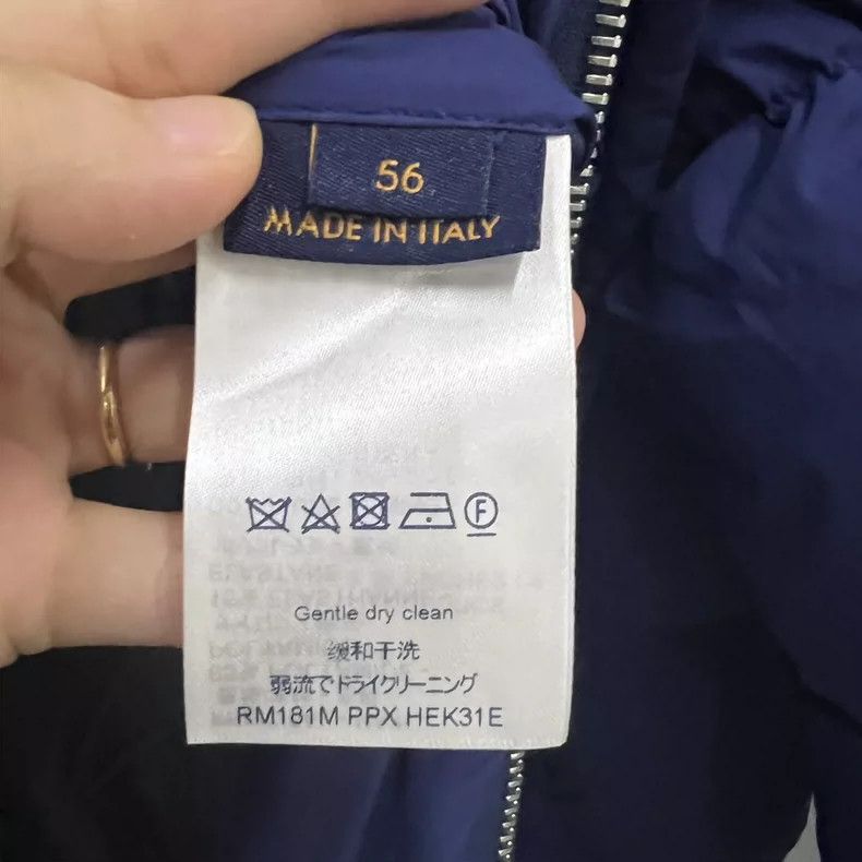 Louis Vuitton Louis Vuitton Blue standing collar down jacket Size US XL / EU 56 / 4 - 5 Thumbnail