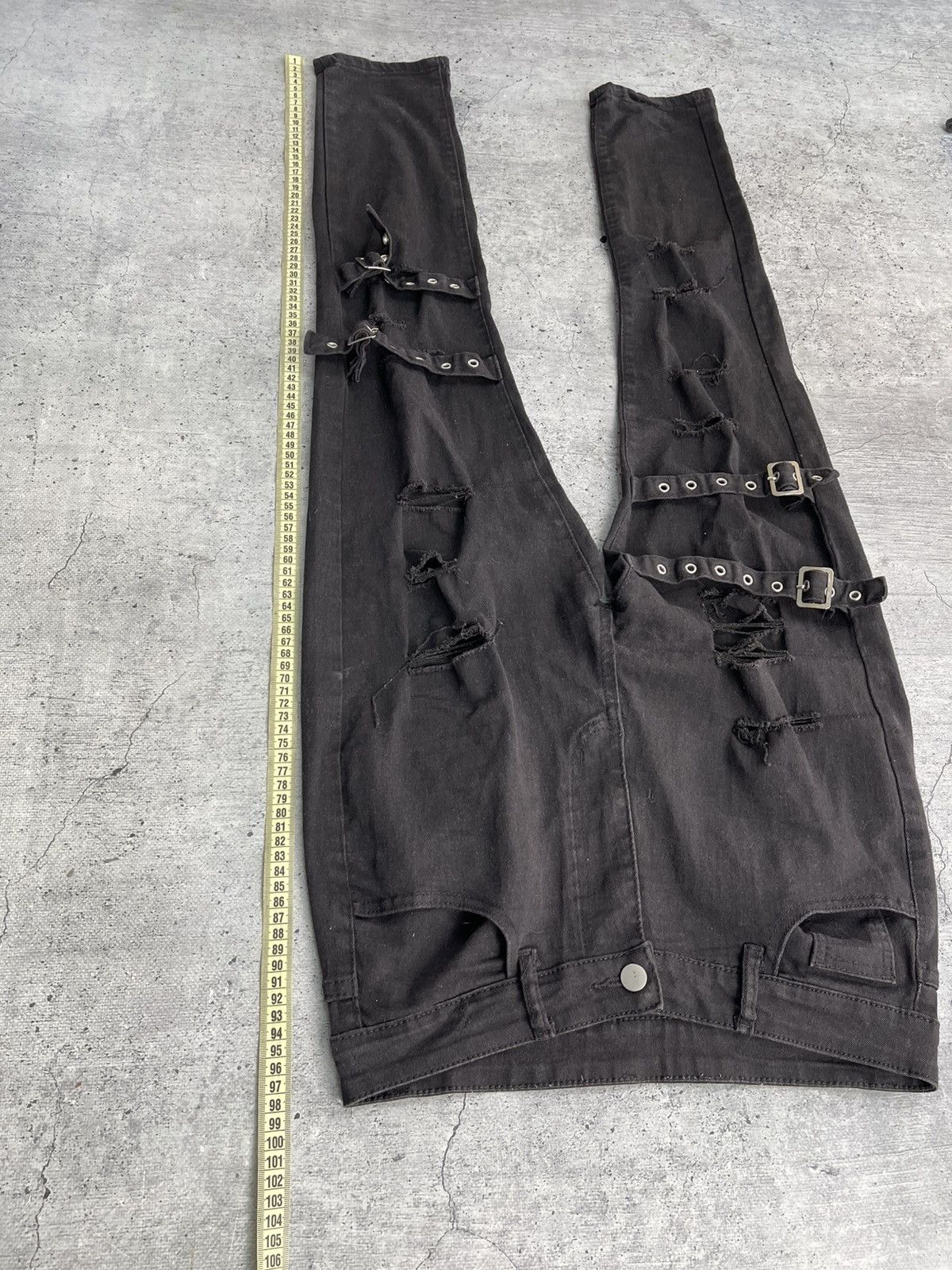 Japanese Brand RARE Mercy Bondage Opium Goth Punk Y2K Avant Garde Pants Size US 32 / EU 48 - 6 Thumbnail