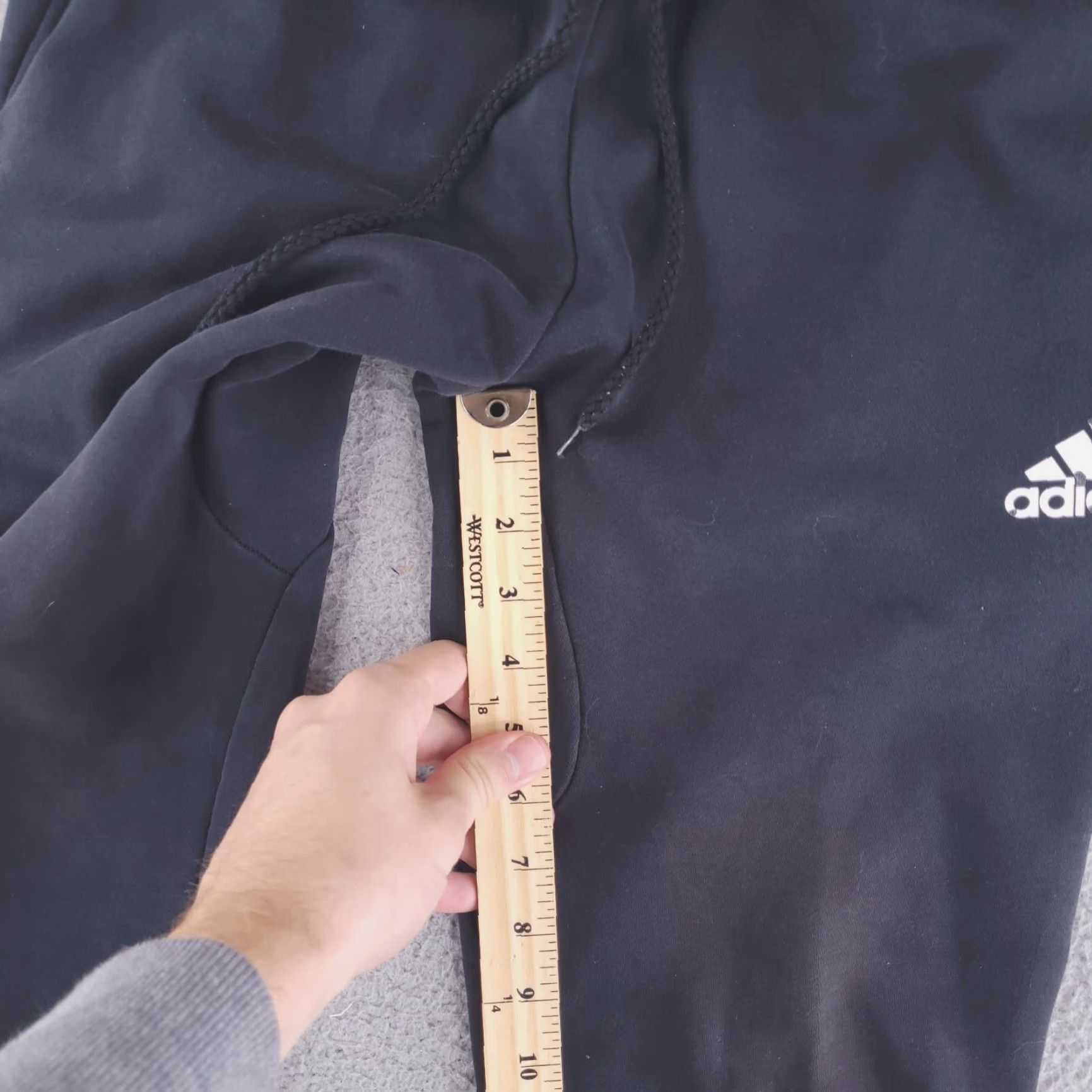 Adidas Adidas Sweatpants Mens Small Black Jogger Size US 30 / EU 46 - 6 Thumbnail