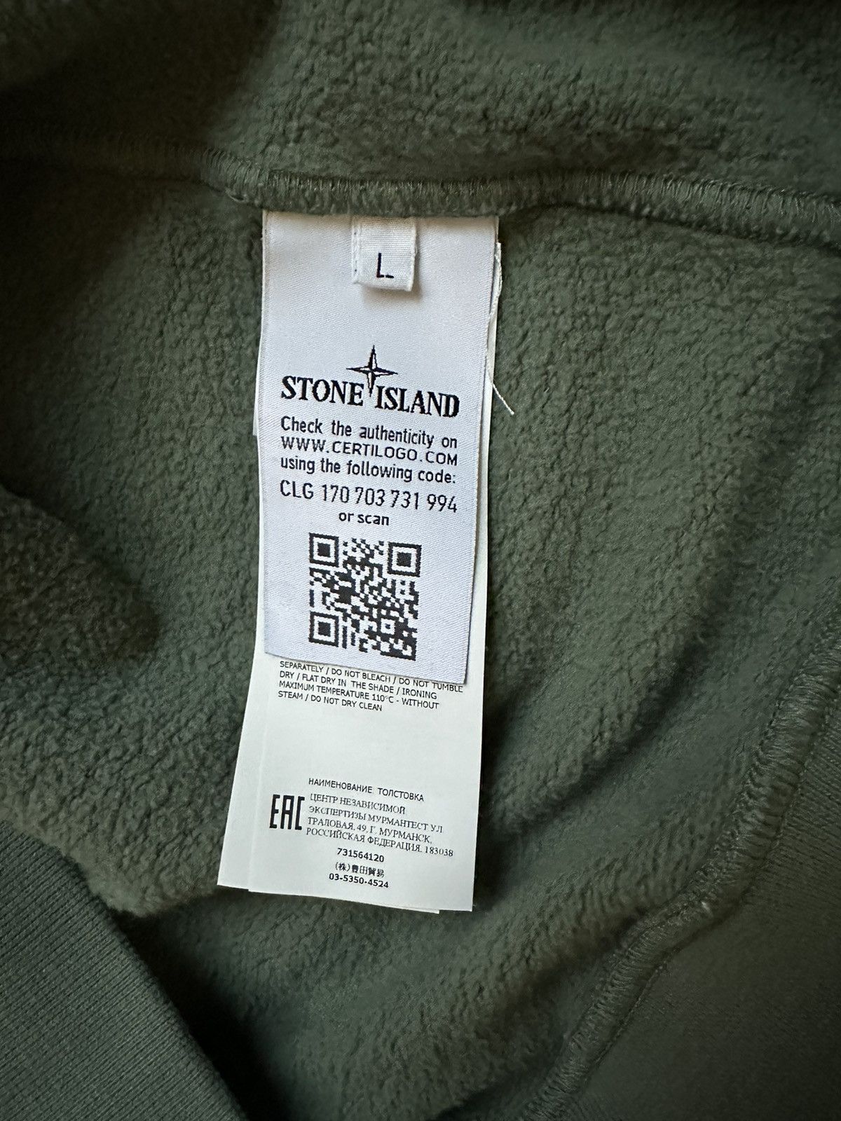 Stone Island Compass Patch Logo Classic Hoodie Size US L / EU 52-54 / 3 - 4 Thumbnail