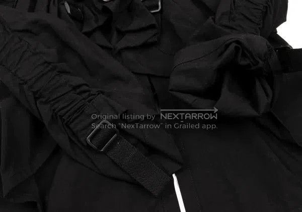 Junya Watanabe Junya Watanabe Black Parachute Belted Jacket Size M / US 6-8 / IT 42-44 - 4 Thumbnail