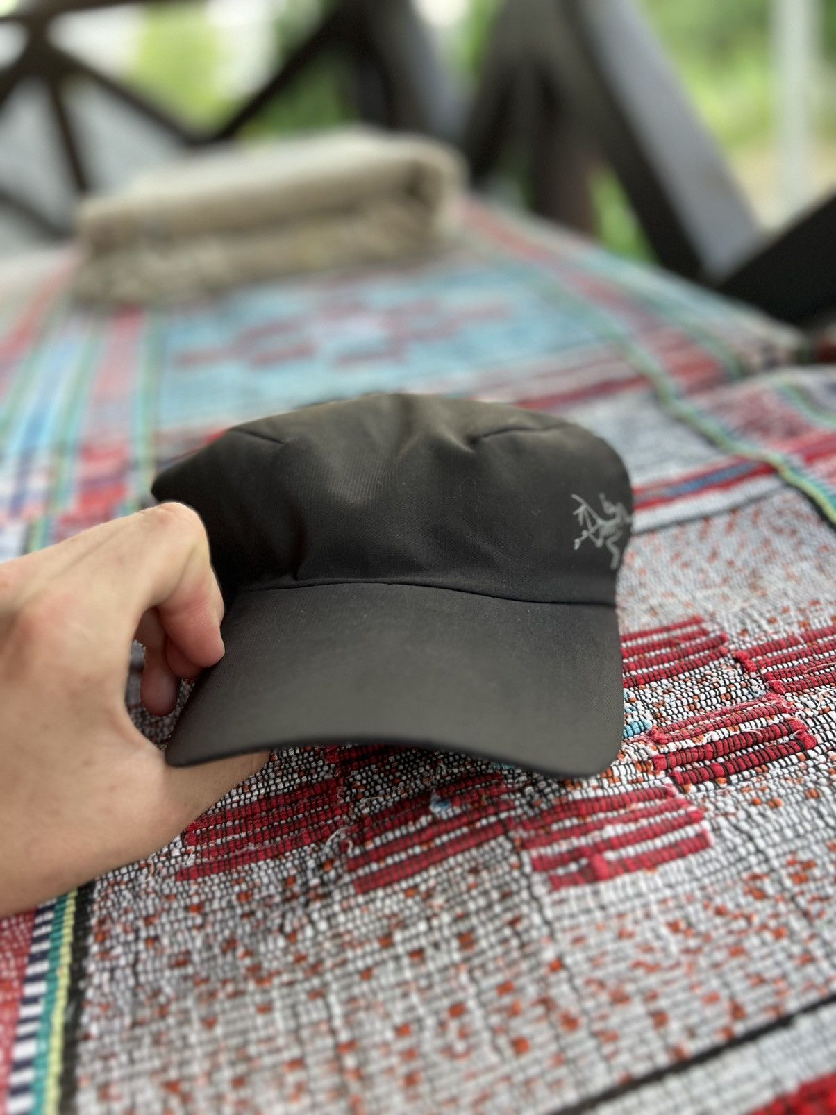 Arc'teryx Arc'teryx Vintage Black Cap – Reflective Logo – 9