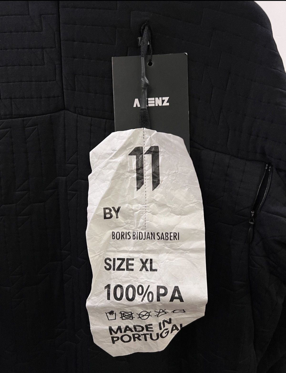 11 By Boris Bidjan Saberi 11ByBBS Quilted Long Crewneck Sweatshirt Size US XL / EU 56 / 4 - 6 Thumbnail