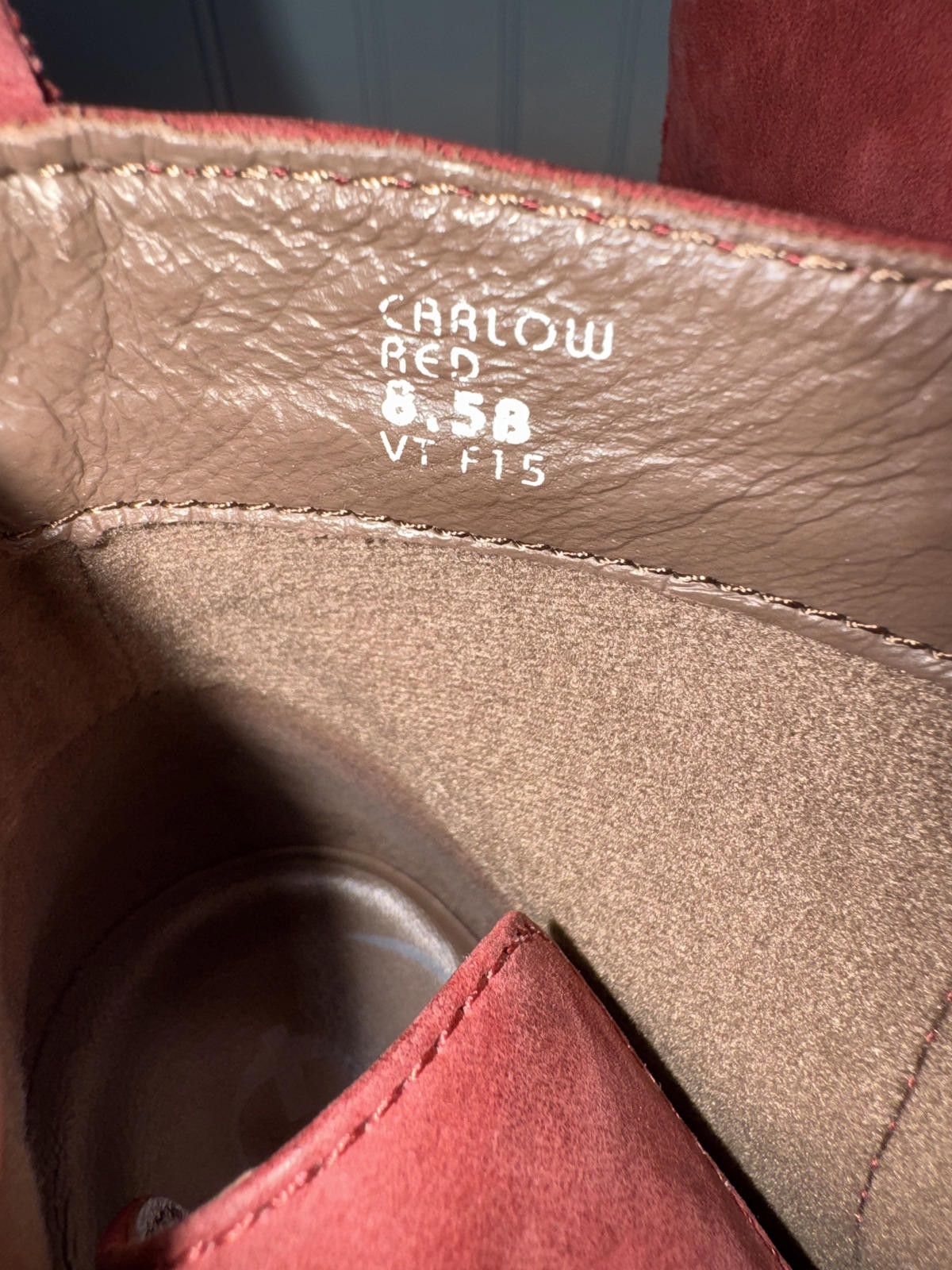 Other Earthies Carlow Red Buckle Strap Ankle Boots Size US 8.5 / IT 38.5 - 6 Thumbnail