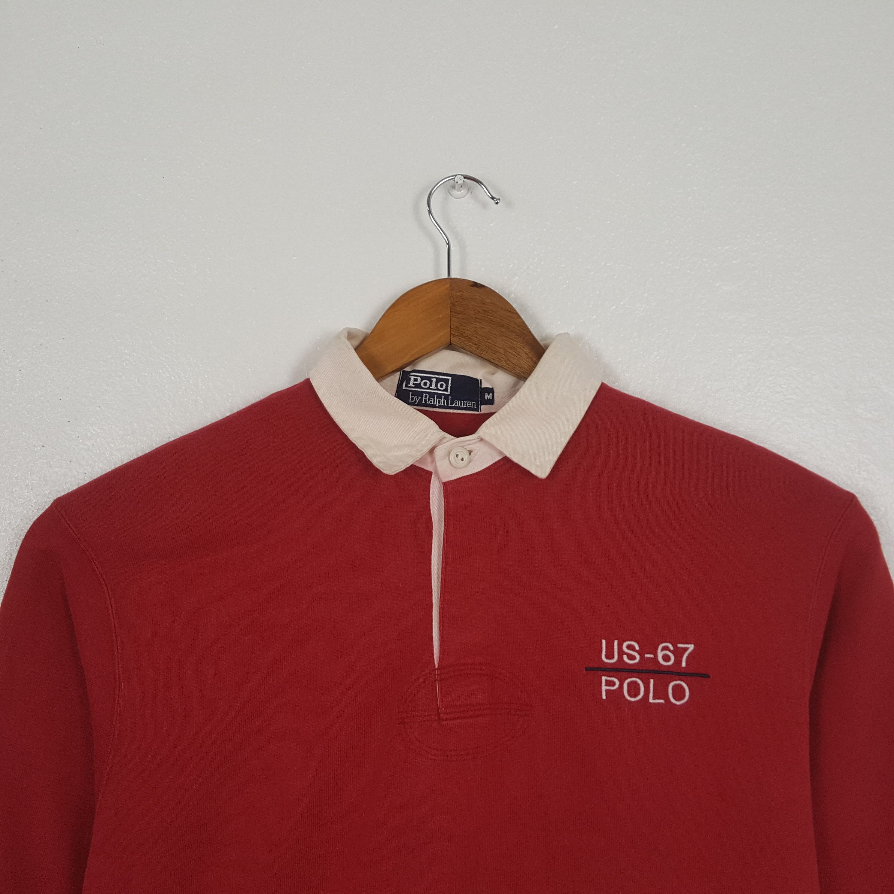 Polo Ralph Lauren Vintage Polo Ralph Lauren Polo US-67 Polos Shirt C312N65 Size US L / EU 52-54 / 3 - 2 Thumbnail