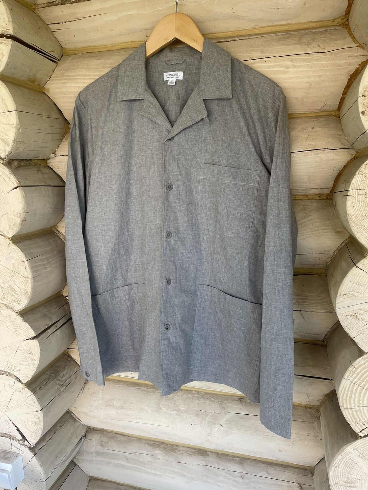 Sunspel Sunspel grey light cotton shirt overshirt style Size US XS / EU 42 / 0 - 2 Thumbnail