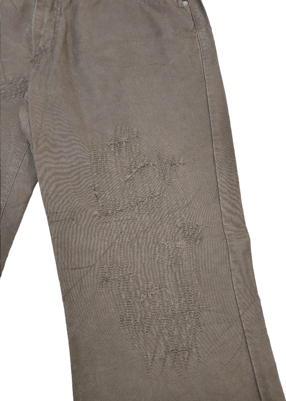 Other Morara Italian Designer Sashiko PAnt Size US 34 / EU 50 - 6 Thumbnail