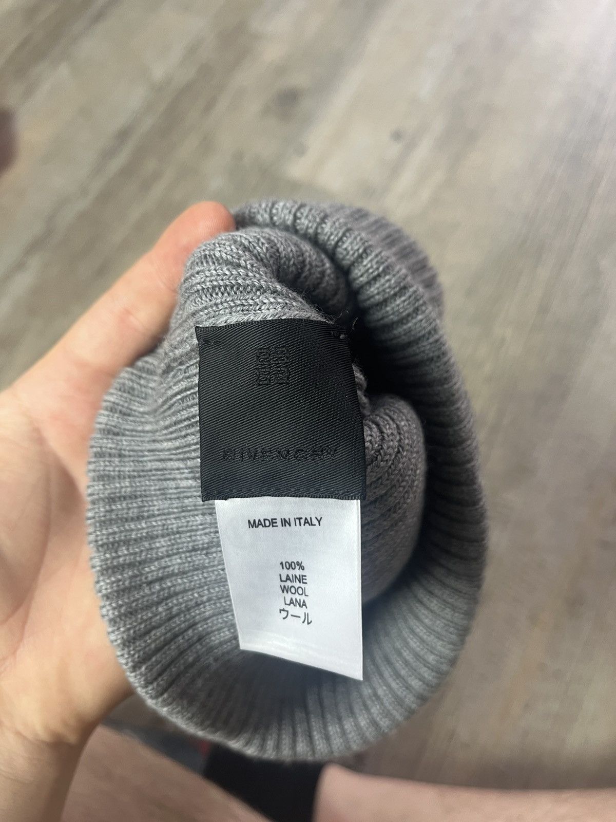 Givenchy Givenchy Light Grey Wool 4G logo Beanie Size ONE SIZE - 3 Thumbnail