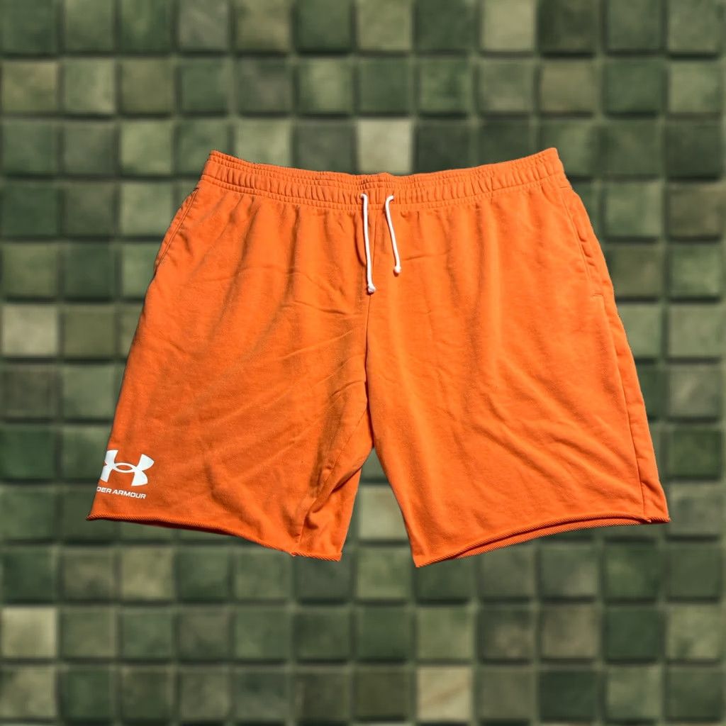 Under Armour Under Armour Shorts Mens 4XL Orange Soft Fleece Line 10” Inseam Casual Gym Size US 39 - 1 Thumbnail