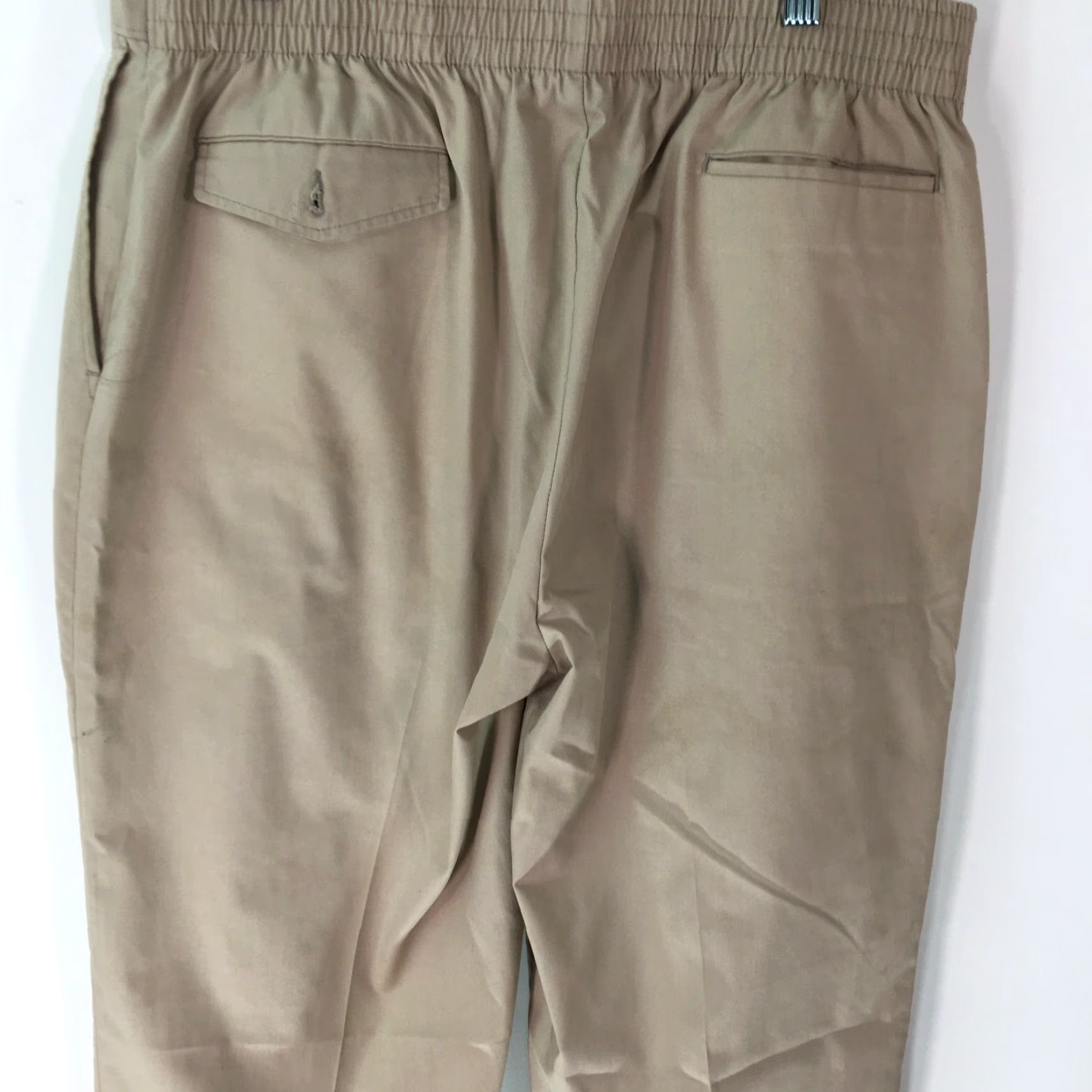 Farah Farah Mens Dress Pants Flat Front High Rise 34x31 Brown Cotton Blend Casual Formal Pants Mens 34 Brown Size US 34 / EU 50 - 3 Thumbnail