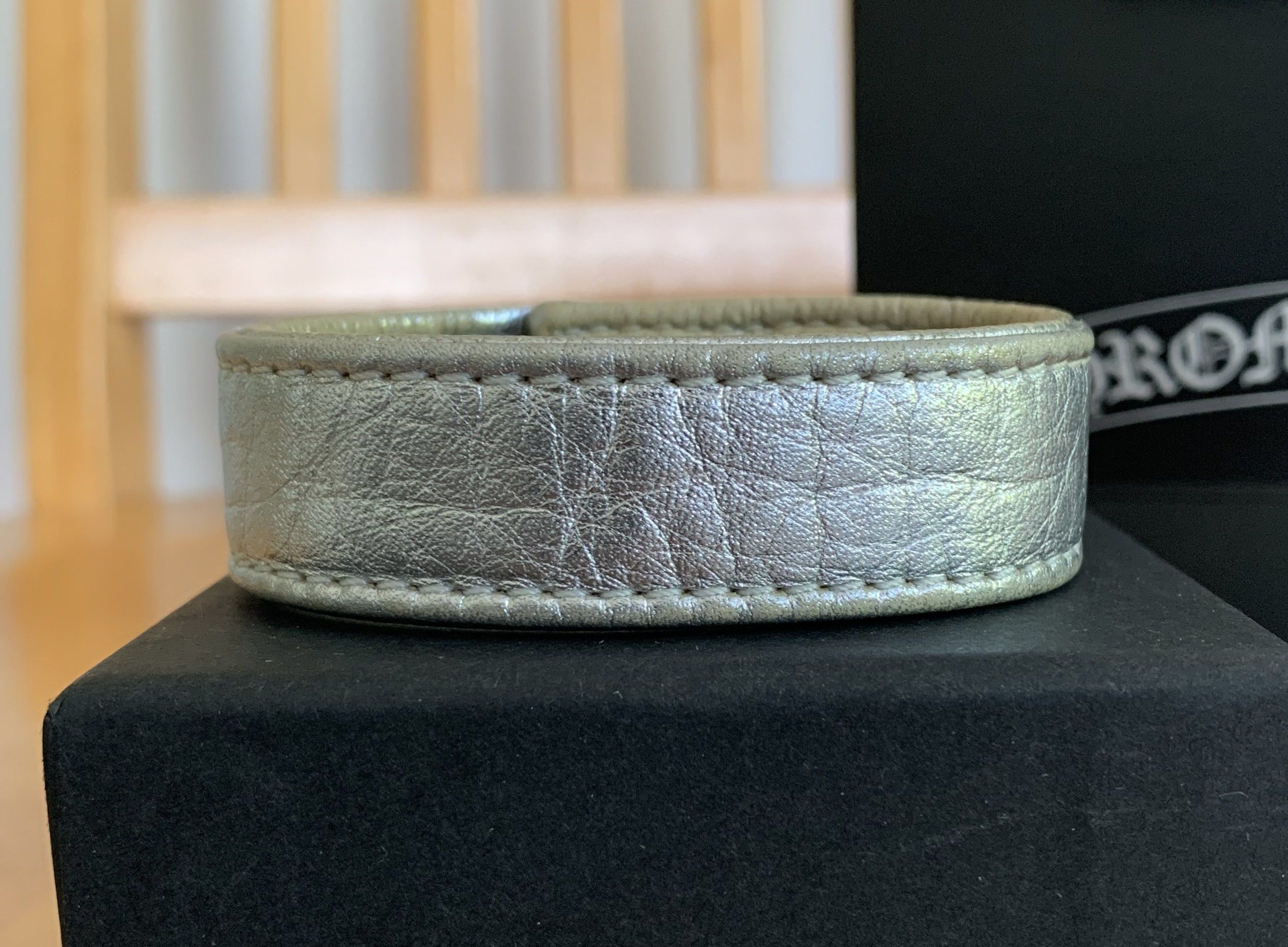 Chrome Hearts Chrome Hearts Adjustable Leather Silver Snap Bracelet Size ONE SIZE - 5 Thumbnail