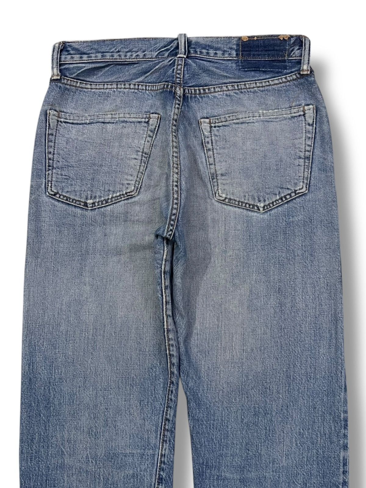 Denime Vintage 90s Sewing Chop O’alls Selvedge Denim Japan Size US 29 - 5 Thumbnail