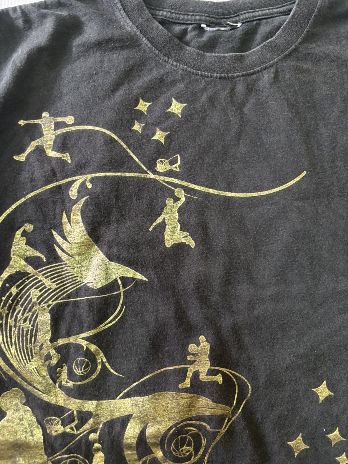 Jordan Brand × Nike × Vintage VTG JORDAN BLACK/GOLD JUMP MAN OVP Size US XL / EU 56 / 4 - 5 Thumbnail