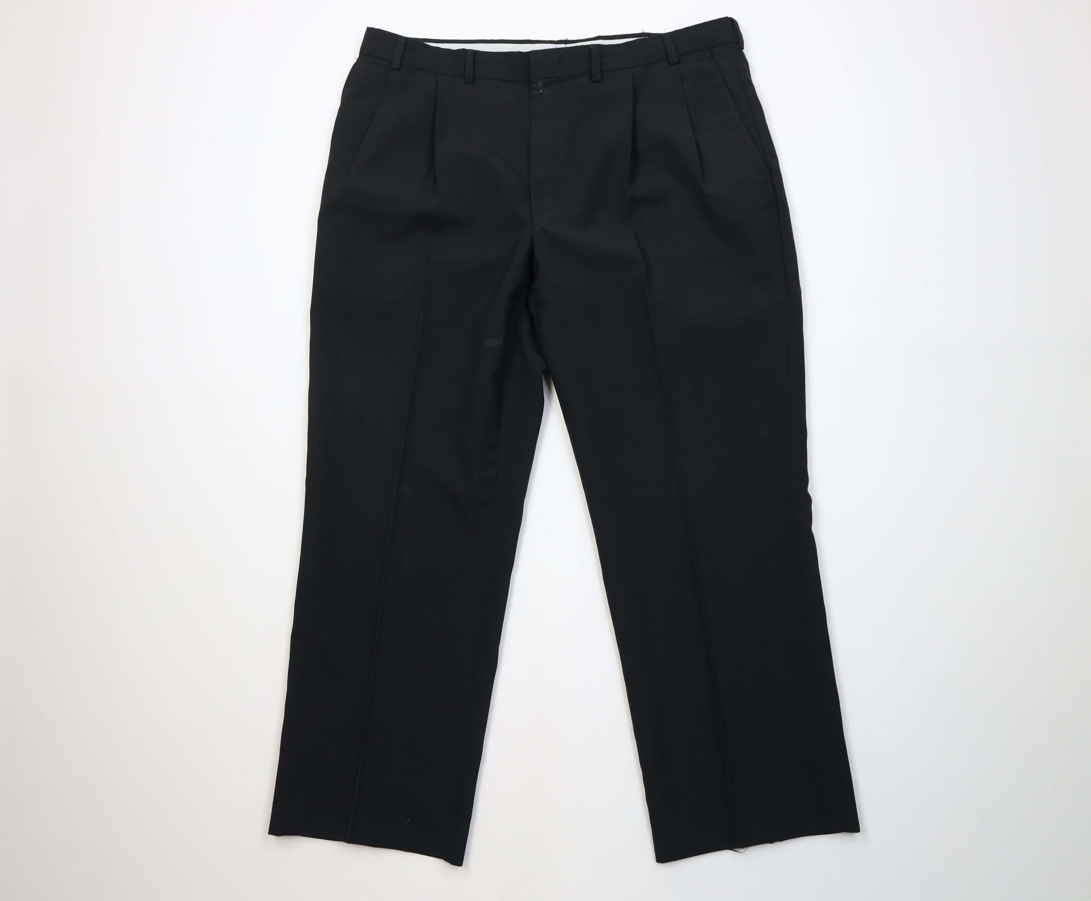 Vintage Vintage 90s Streetwear Wool Knit Wide Leg Chino Pants Size US 38 / EU 54 - 1 Thumbnail