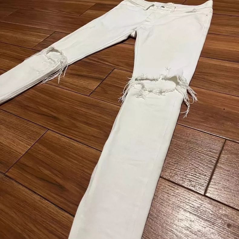 Fear of God Fear of God 4th White Jeans Size US 29 - 1 Thumbnail