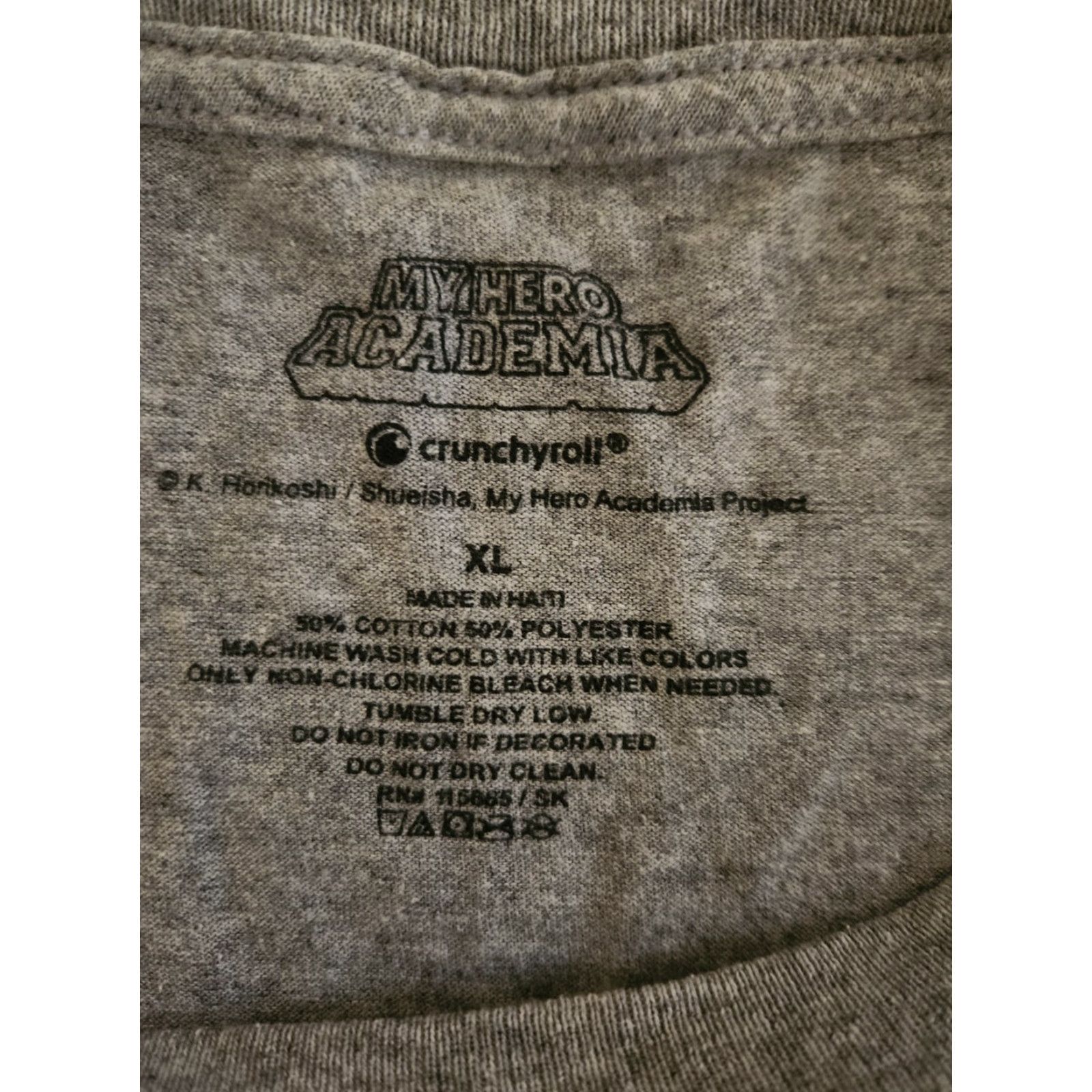 Vintage My Hero Academia Plus Ultra UA High Hero Academy Size XL Anime Gray T-Shirt Crunchyroll Unisex Adults XS? Size US XL / EU 56 / 4 - 2 Thumbnail