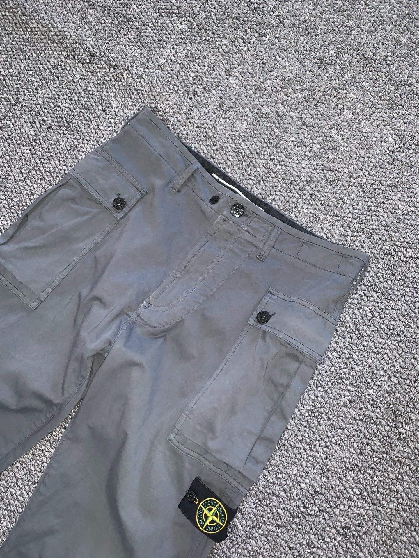 Stone Island Stone Island Gray Cargo Pants Size US 31 - 2 Thumbnail