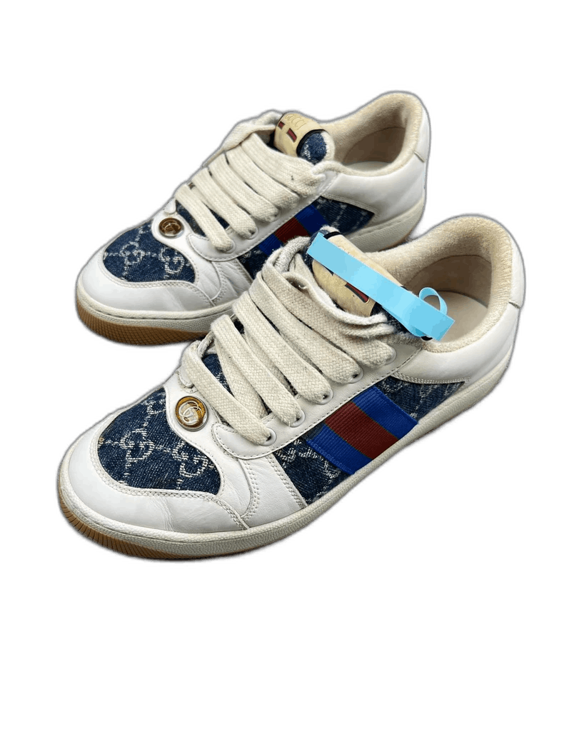 Gucci Gucci Denim Sneakers with Unique Design Size US 6.5 / EU 39-40 - 1 Thumbnail