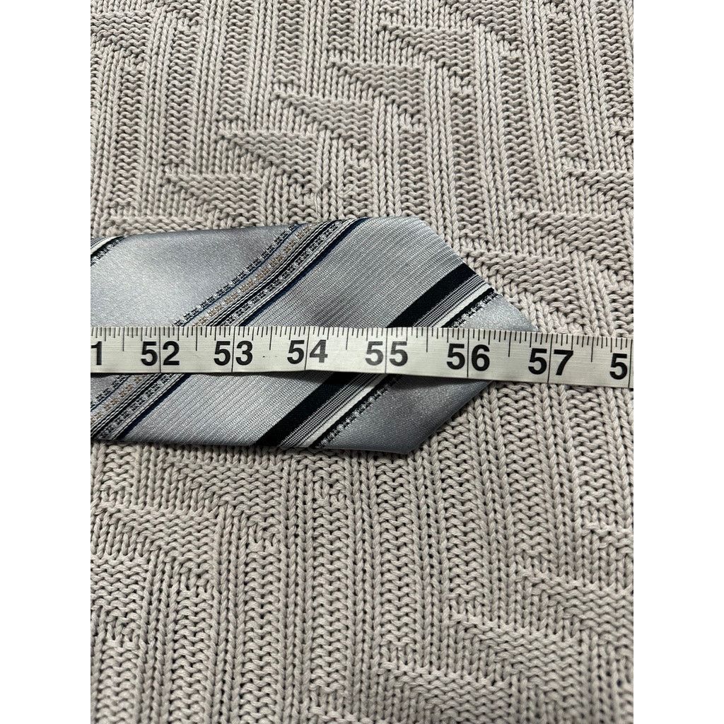 JCPenney Vintage JC Penny silver striped tie Size ONE SIZE - 3 Thumbnail