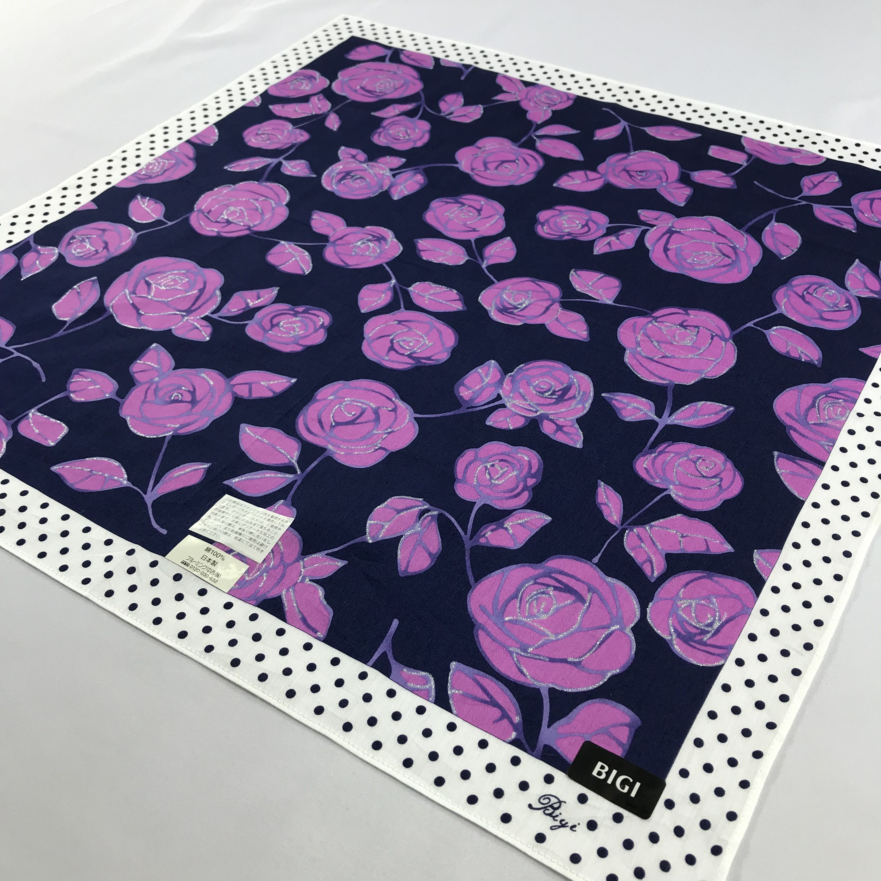 BIGI × Vintage Bigi Bandana / Handkerchief / Neckerchief -S2526 Size ONE SIZE - 2 Thumbnail