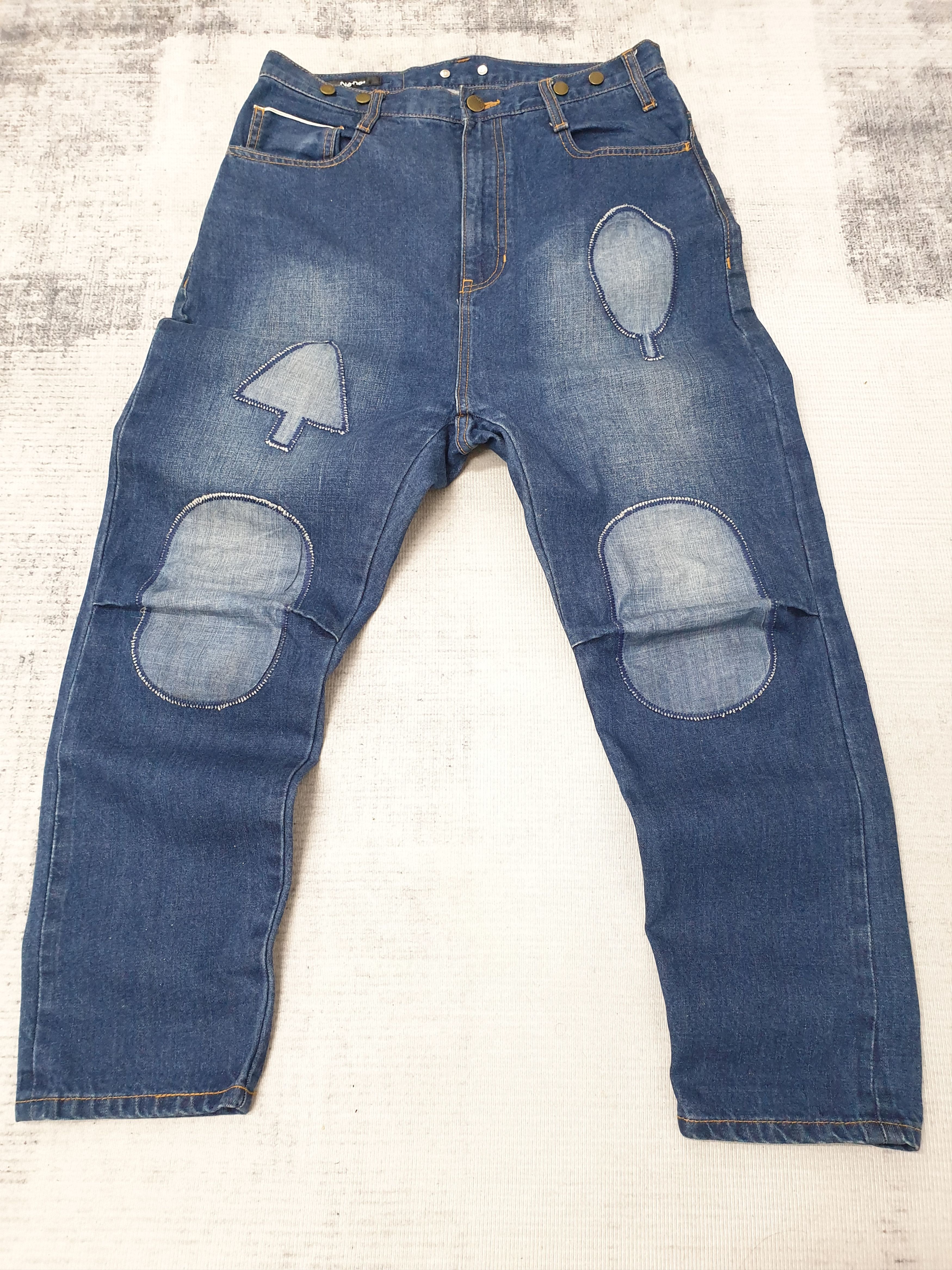 Issey Miyake Ne-net ex former issey miyake Patchwork selvedge pant Size US 30 / EU 46 - 10 Thumbnail