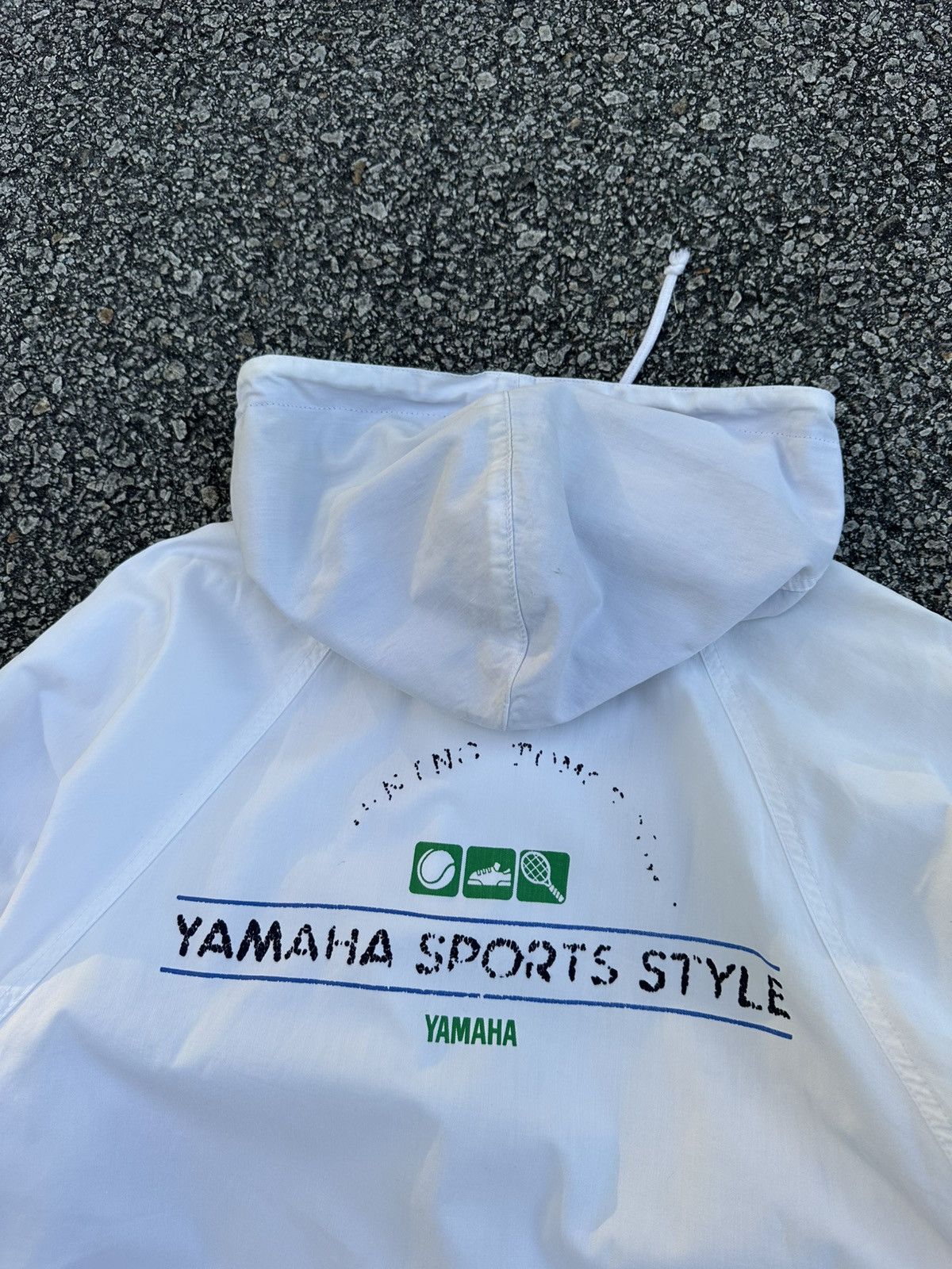 Vintage 🪖Vintage Yamaha Sport Style All White Bomber Jacket Size US M / EU 48-50 / 2 - 9 Thumbnail