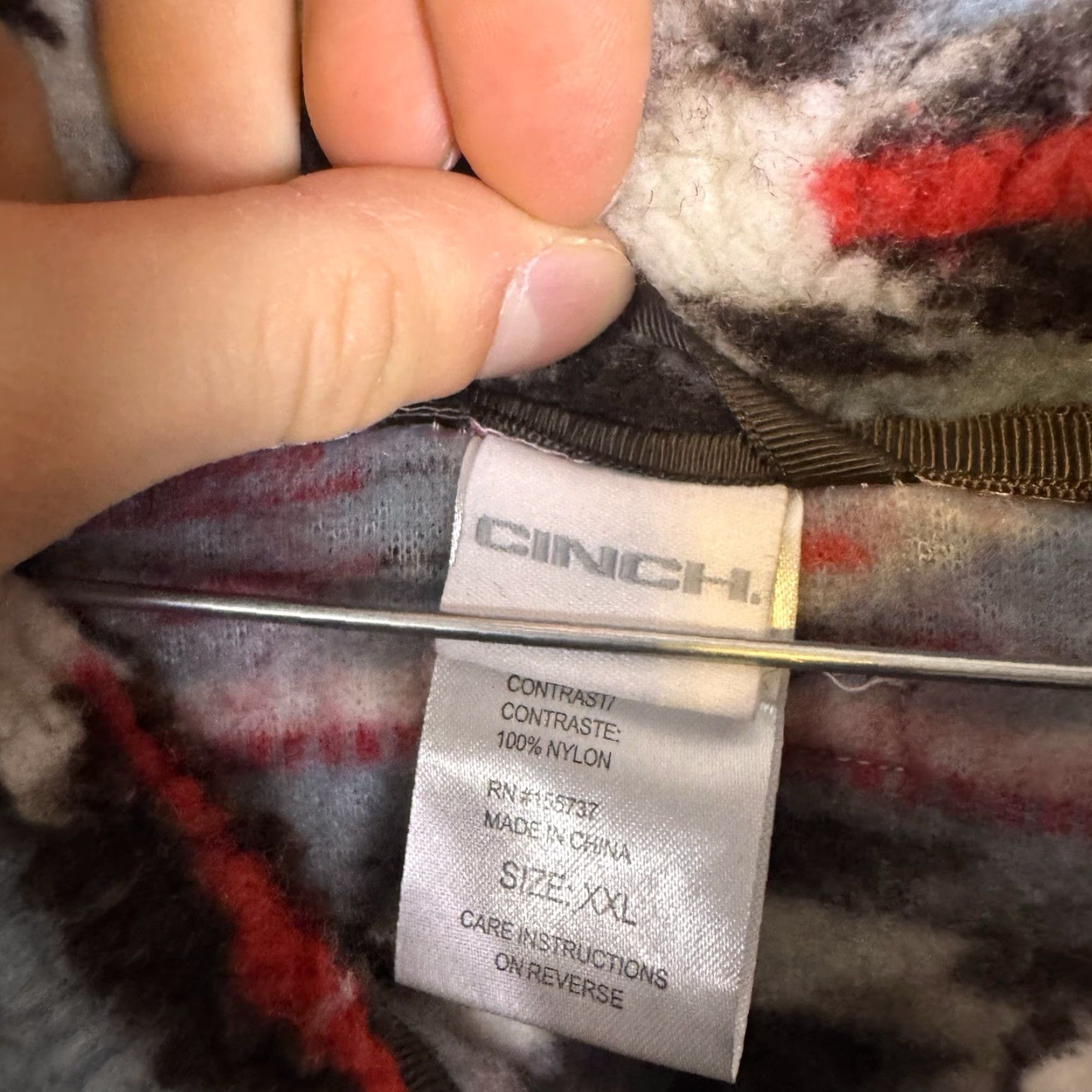 Vintage Cinch Jacket Womens 2XL Polar Fleece Aztec Snap T Pullover Western Jacket Shirt (Geometric) Mens? Size XXL / US 16-18 / IT 52-54 - 7 Thumbnail