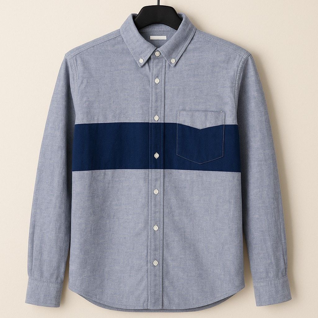 Old Navy Old Navy Slim Fit Cotton Chambray Shirt Blue Mens Medium | Grailed