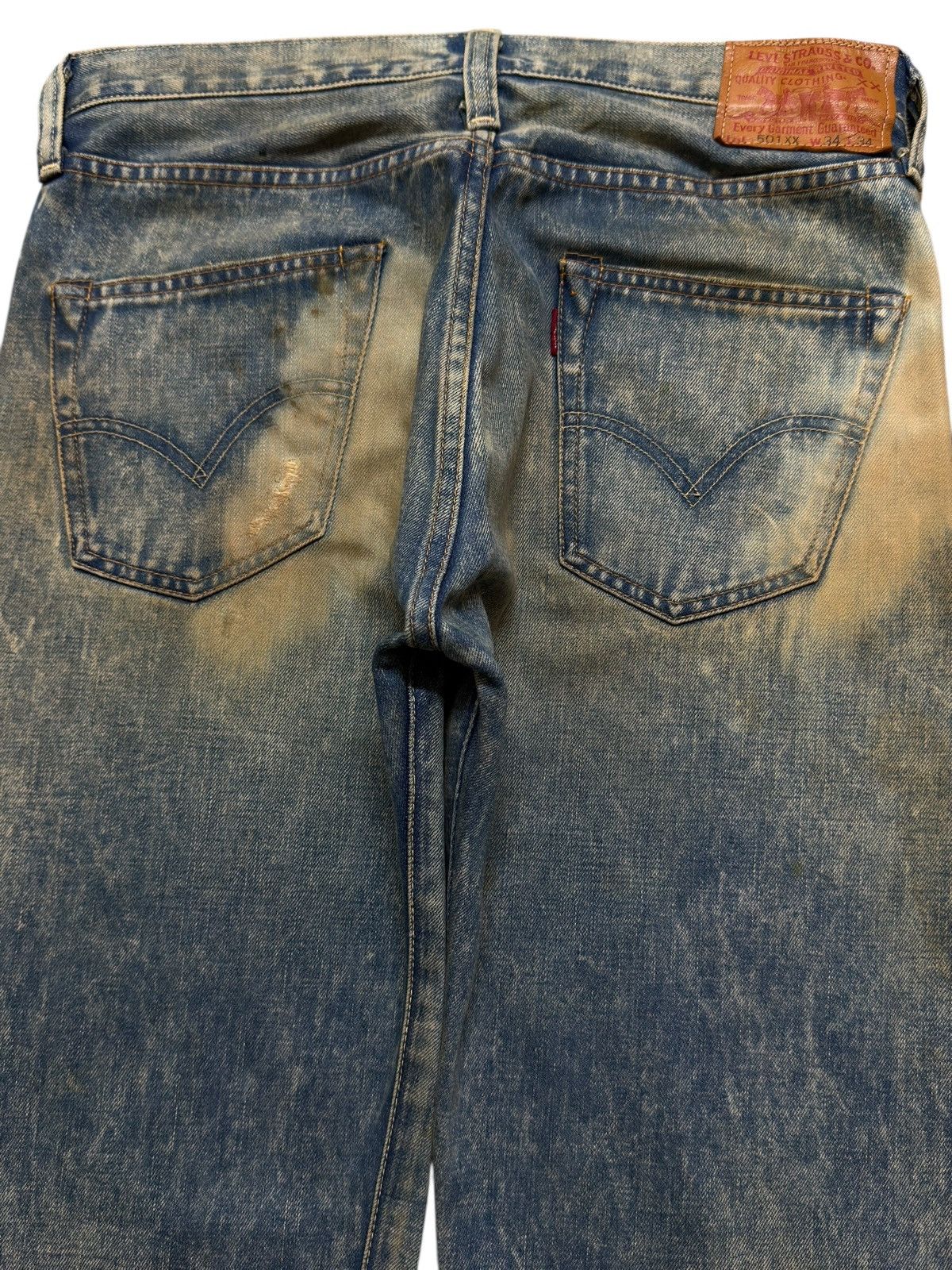 Levi's Vintage 90s Levis 501xx Selvedge Big E Acid Wash Straight Size US 33 - 5 Thumbnail