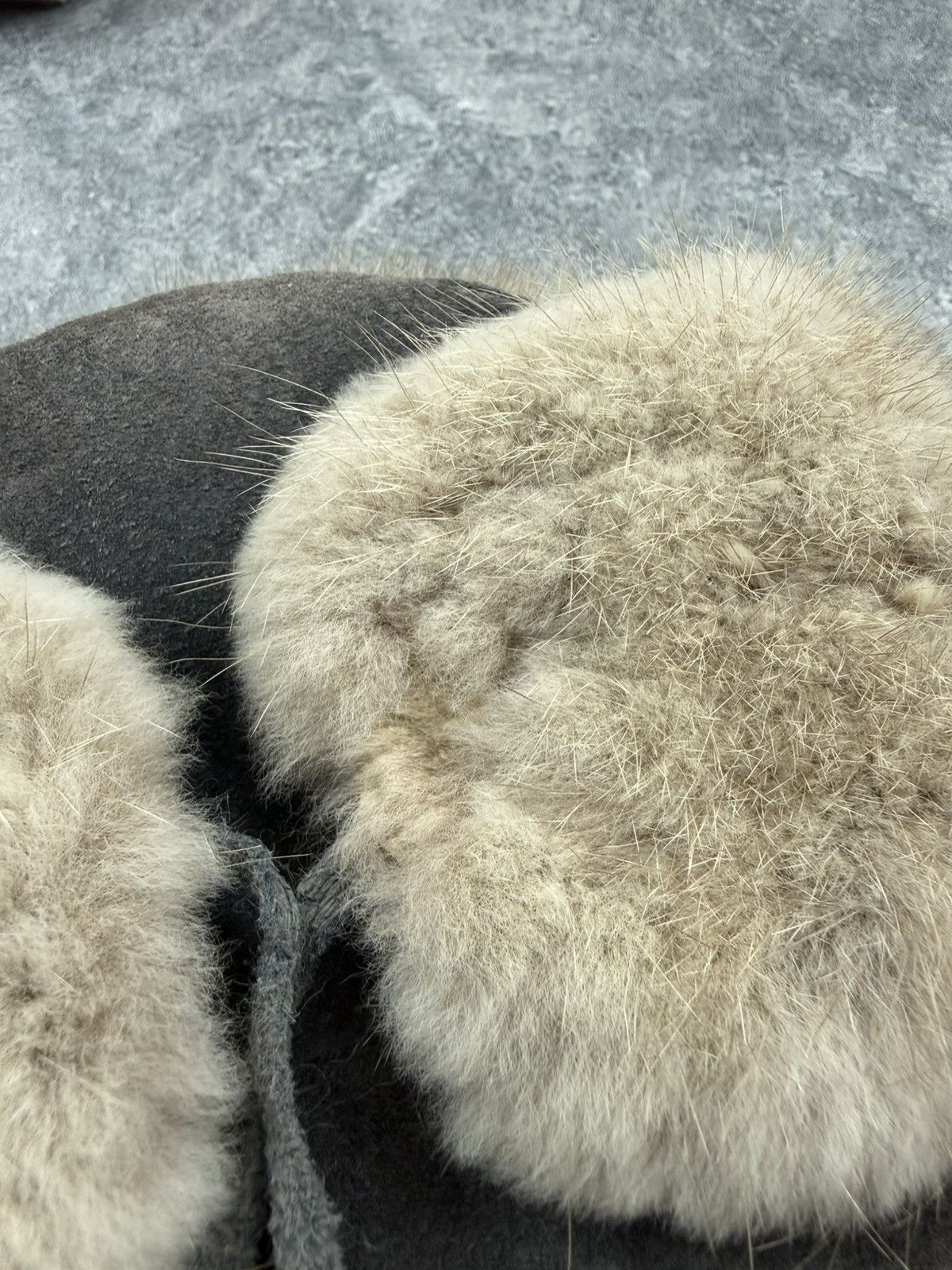 Japanese Brand Vintage Faded 90s Alt Fuzzy Mohair Ushanka USSR Hat Size ONE SIZE - 13 Thumbnail