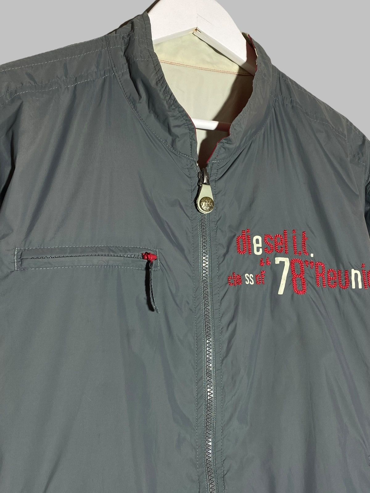 Diesel 🔥 VINTAGE 00s DIESEL REVERSIBLE BOMBER JACKET Y2K GRAIL RARE Size US XL / EU 56 / 4 - 13 Thumbnail