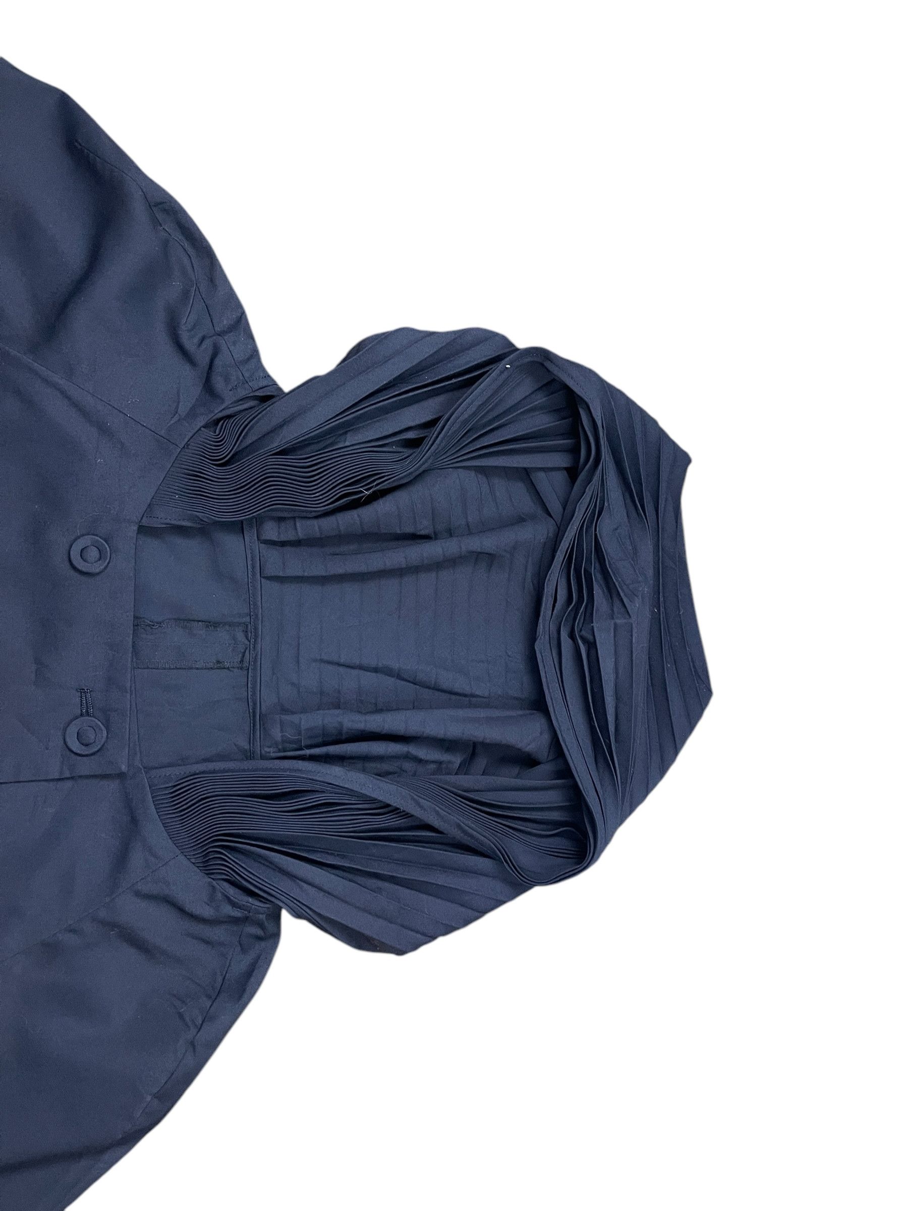 Issey Miyake Vintage Issey Miyake Cropped Hoodies Pleated Jacket Size XS / US 0-2 / IT 36-38 - 10 Thumbnail