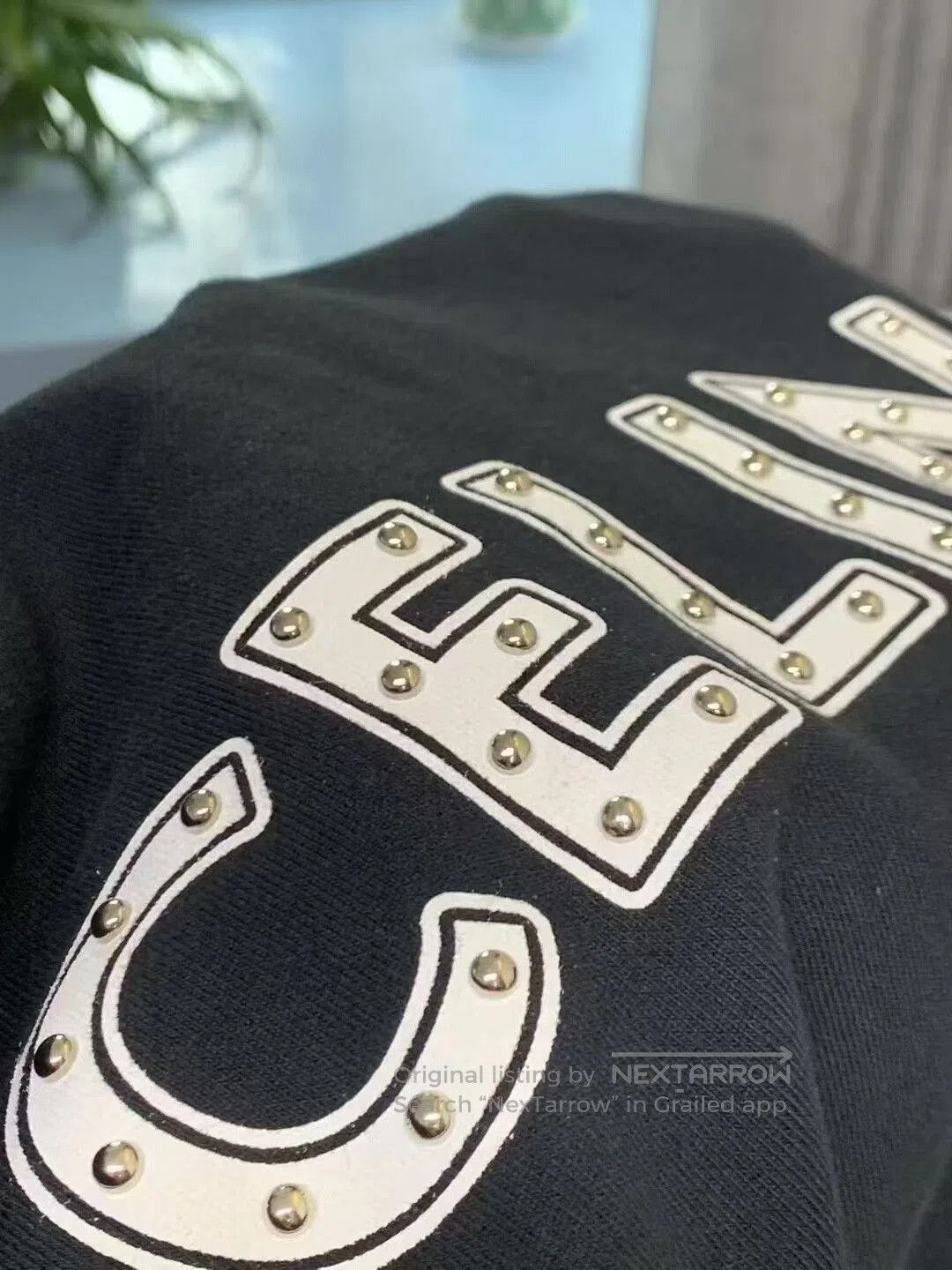 Celine Celine Black Hooded Sweatshirt with Logo. Size M / US 6-8 / IT 42-44 - 6 Thumbnail