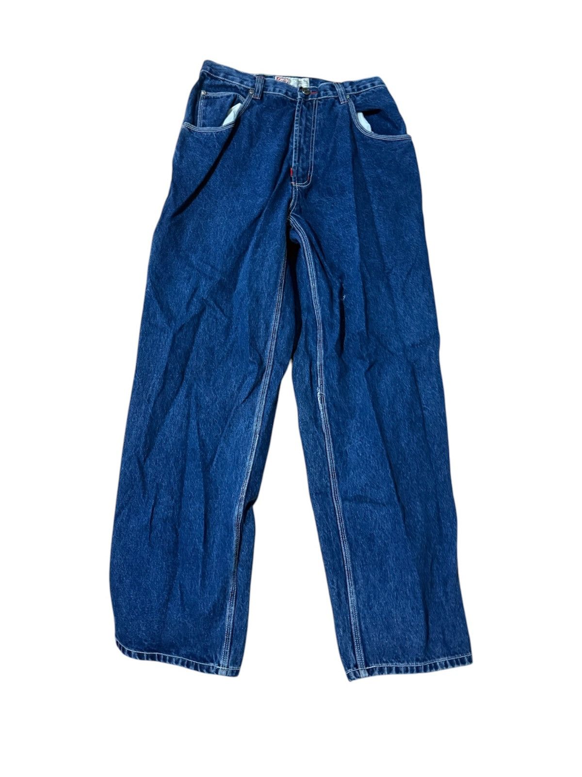 Ecko Unltd. × Vintage Vintage Y2K Ecko Unltd. Denim Carpenter Pants Baggy Size US 30 / EU 46 - 2 Thumbnail