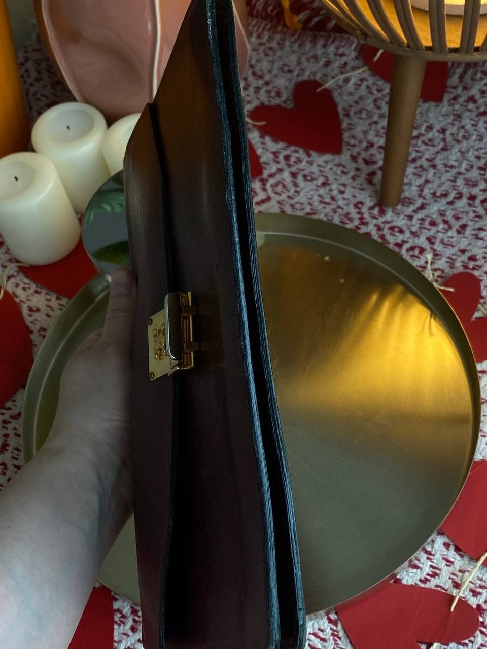 Celine Celine Vintage Leather Clutch Burgundy Size ONE SIZE - 12 Thumbnail