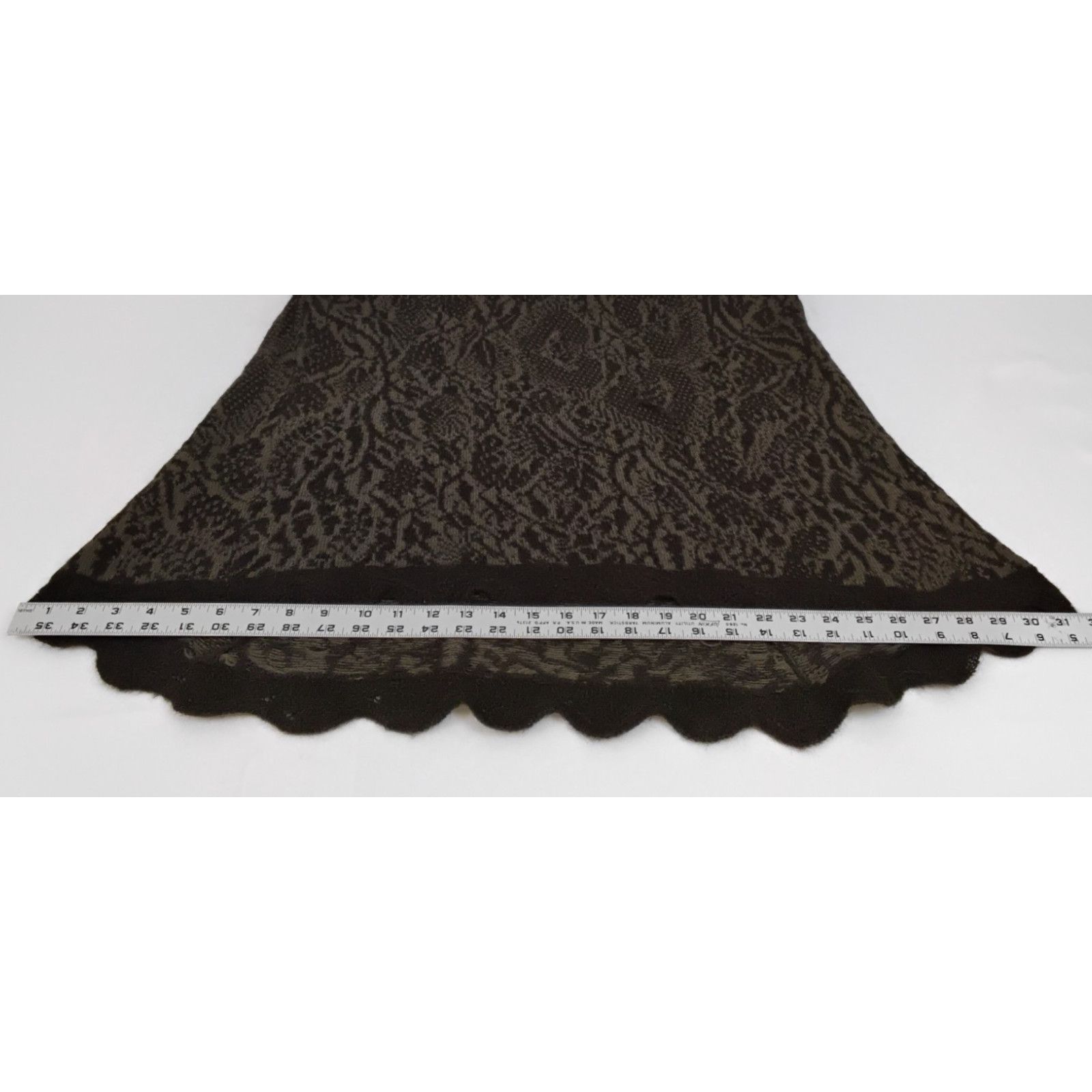 Other Peruvian Connection Alpaca Blend Knit Skirt Women's L Brown Size 32" / US 10 / IT 46 - 9 Thumbnail