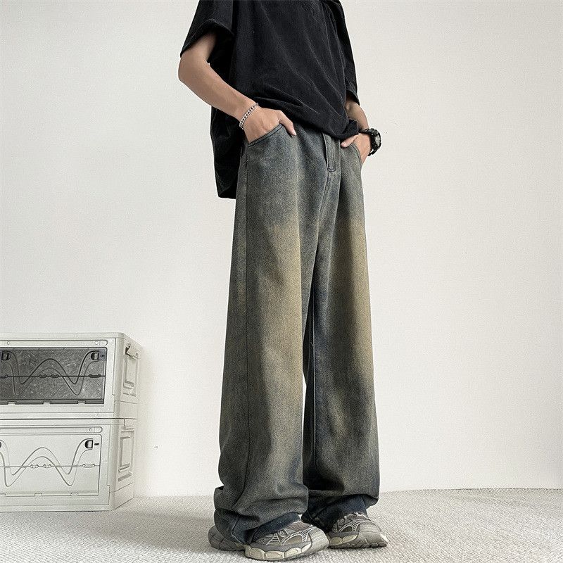 Japanese Brand × Jean Retro high street straight leg loose jeans Size US 32 / EU 48 - 6 Thumbnail
