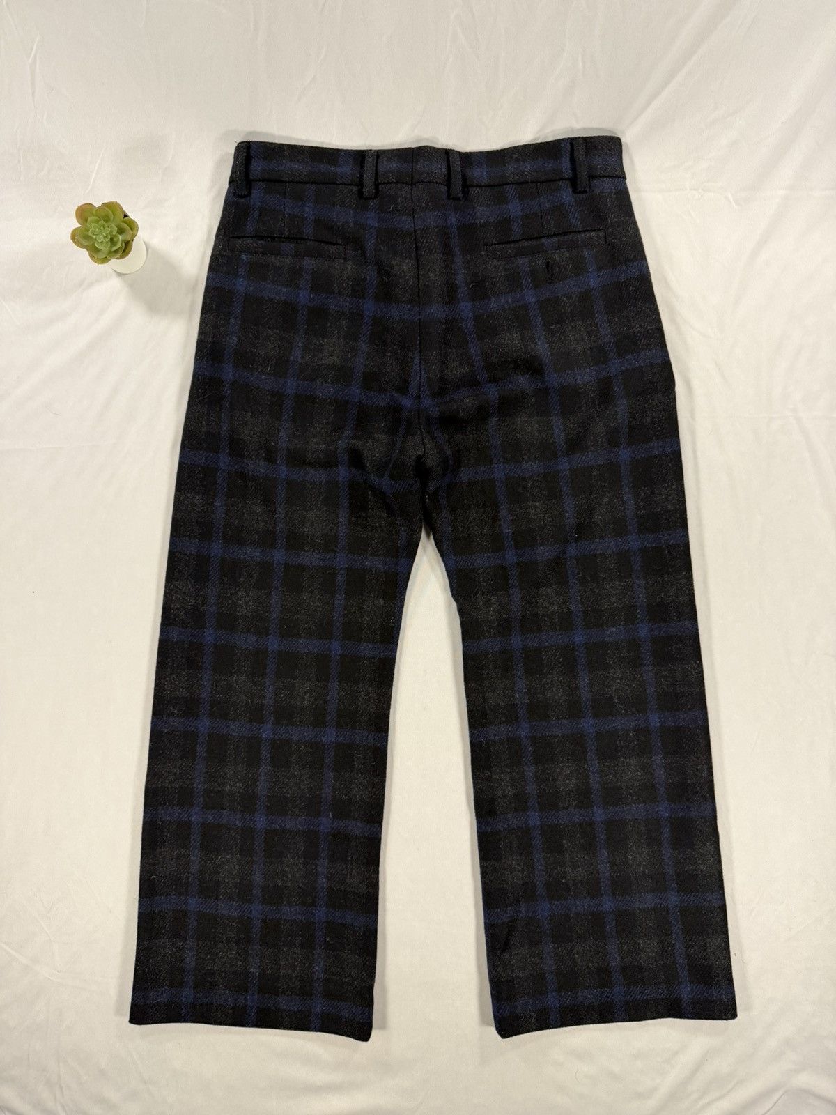 Marni Marni 100% Virgin Wool Plaid Trousers Wide Leg Size 50 / 36 Size US 36 / EU 52 - 2 Thumbnail