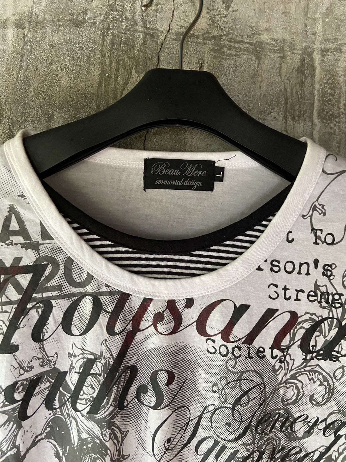 Japanese Brand BEAUMERE SKULL THOUSAND TRUTHS LONG SLEEVE Size US L / EU 52-54 / 3 - 7 Thumbnail