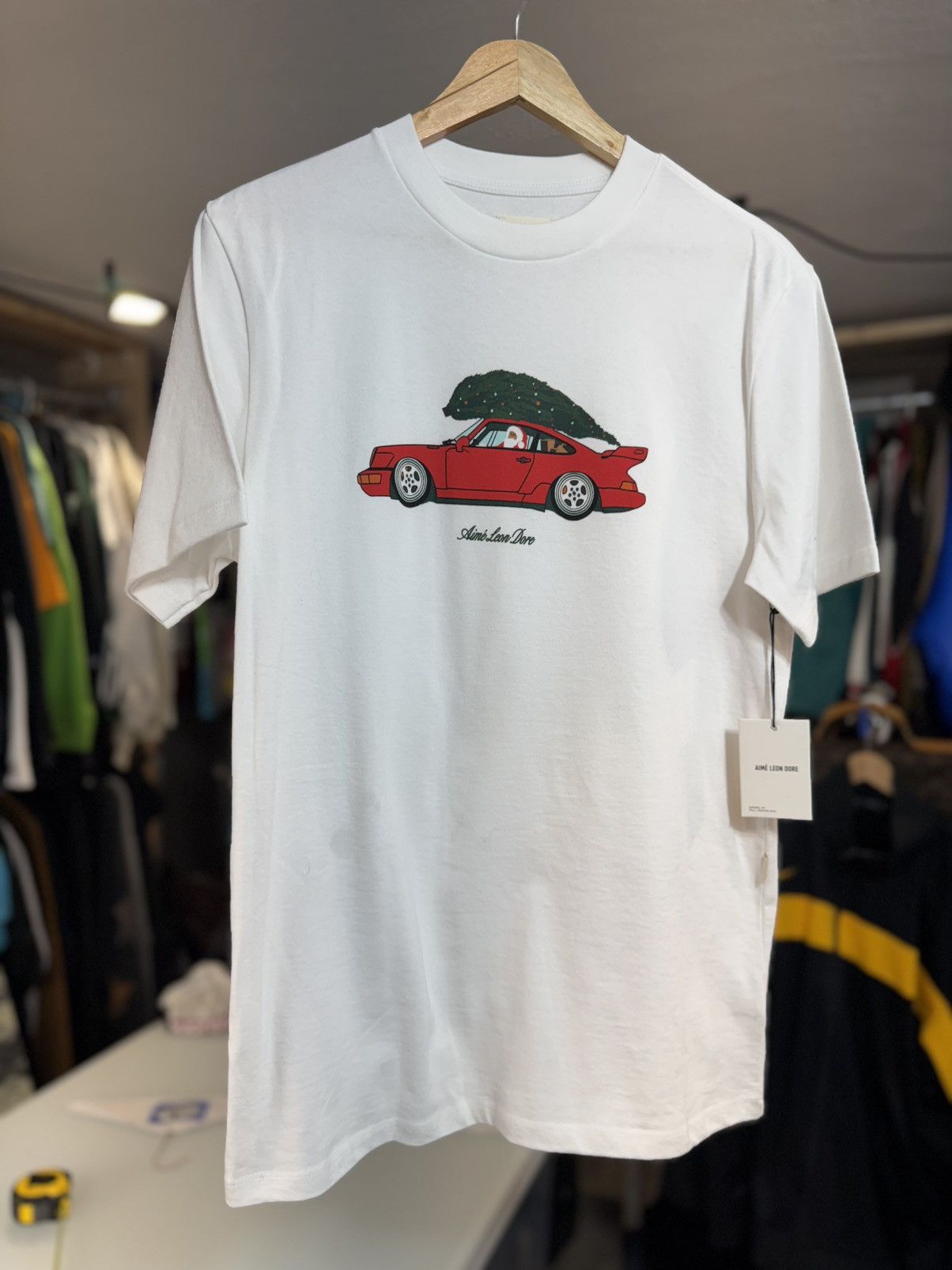Aime Leon Dore 2018 Aime Leon Dore Holiday Santa Porsche shirt Size US S / EU 44-46 / 1 - 1 Thumbnail