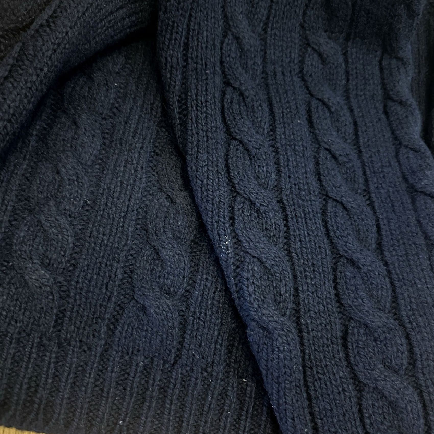 Gap VINTAGE GAP Wool V Neck Sweater Large Navy Blue Mens Pullover 90s Regular Knit Long Sleeve Casual Size US L / EU 52-54 / 3 - 3 Thumbnail