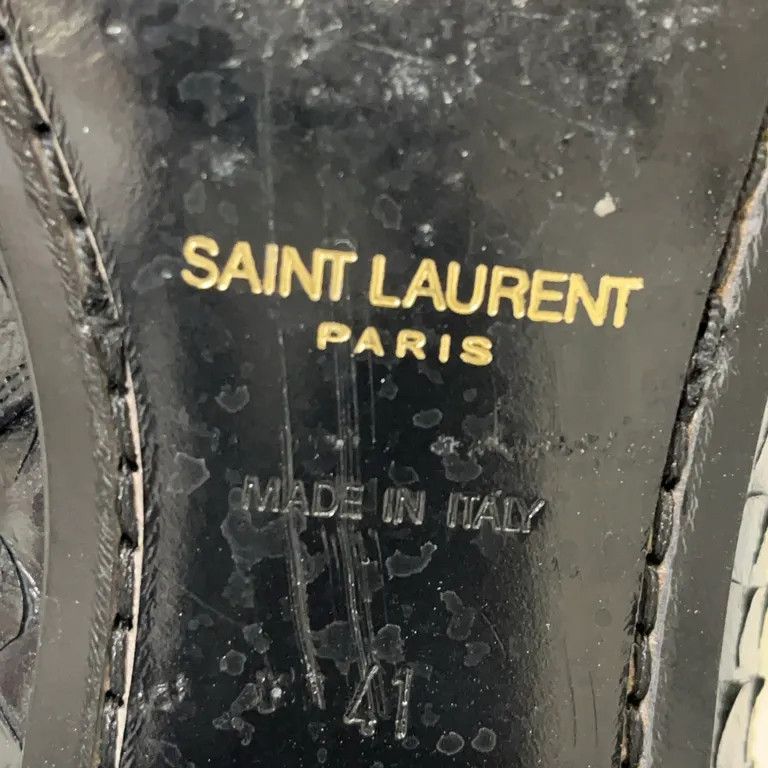 Saint Laurent Paris Devon Python Skin Boots by Hedi Slimane Size US 8 / EU 41 - 8 Thumbnail