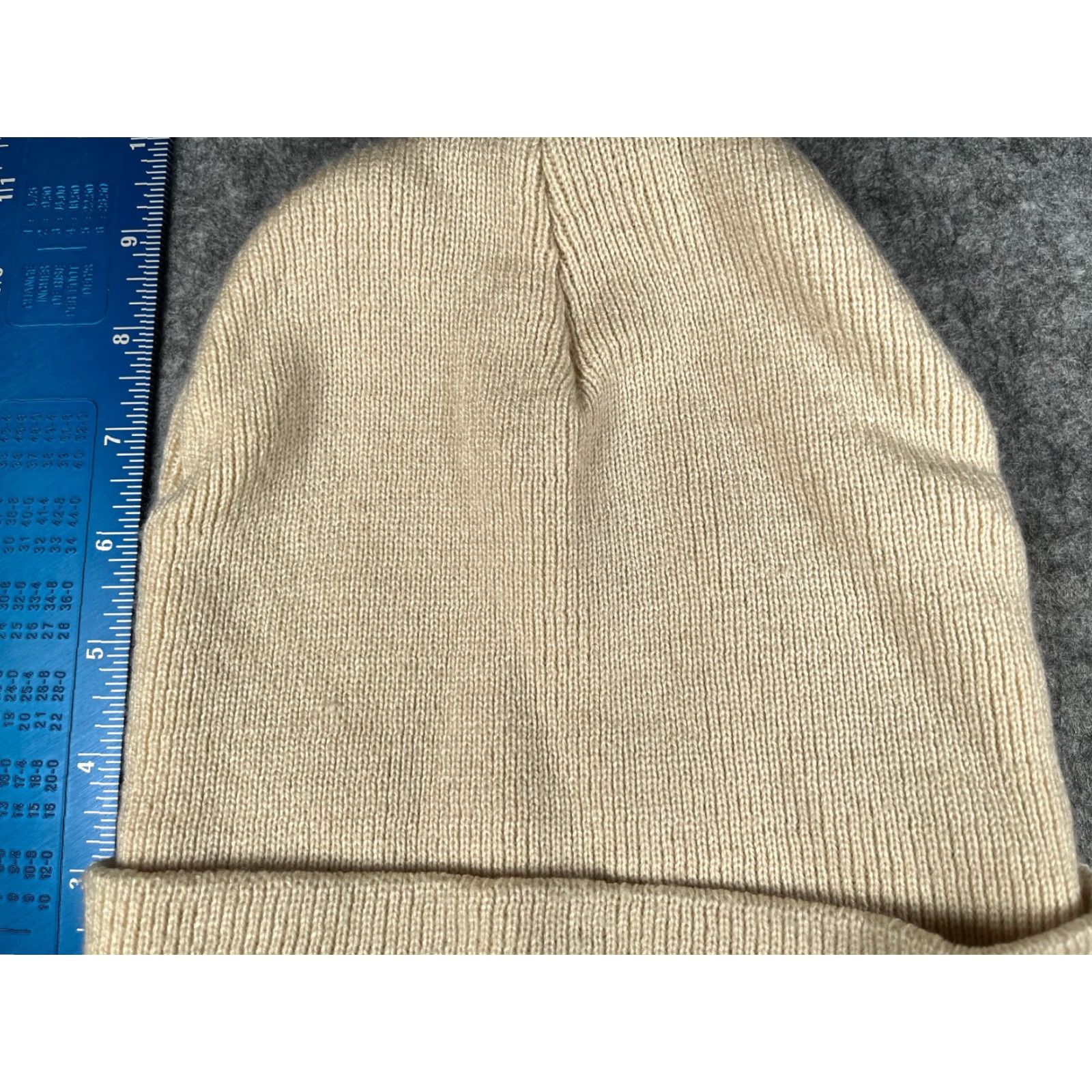 Empyre Empyre Beanie Toque Adult One Size Ivory Knit 100% Acrylic Made Canada Hat/Cap Mens Beanie Ivory Winter 90s Concert Ski Logo Pattern Solid Size ONE SIZE - 3 Thumbnail